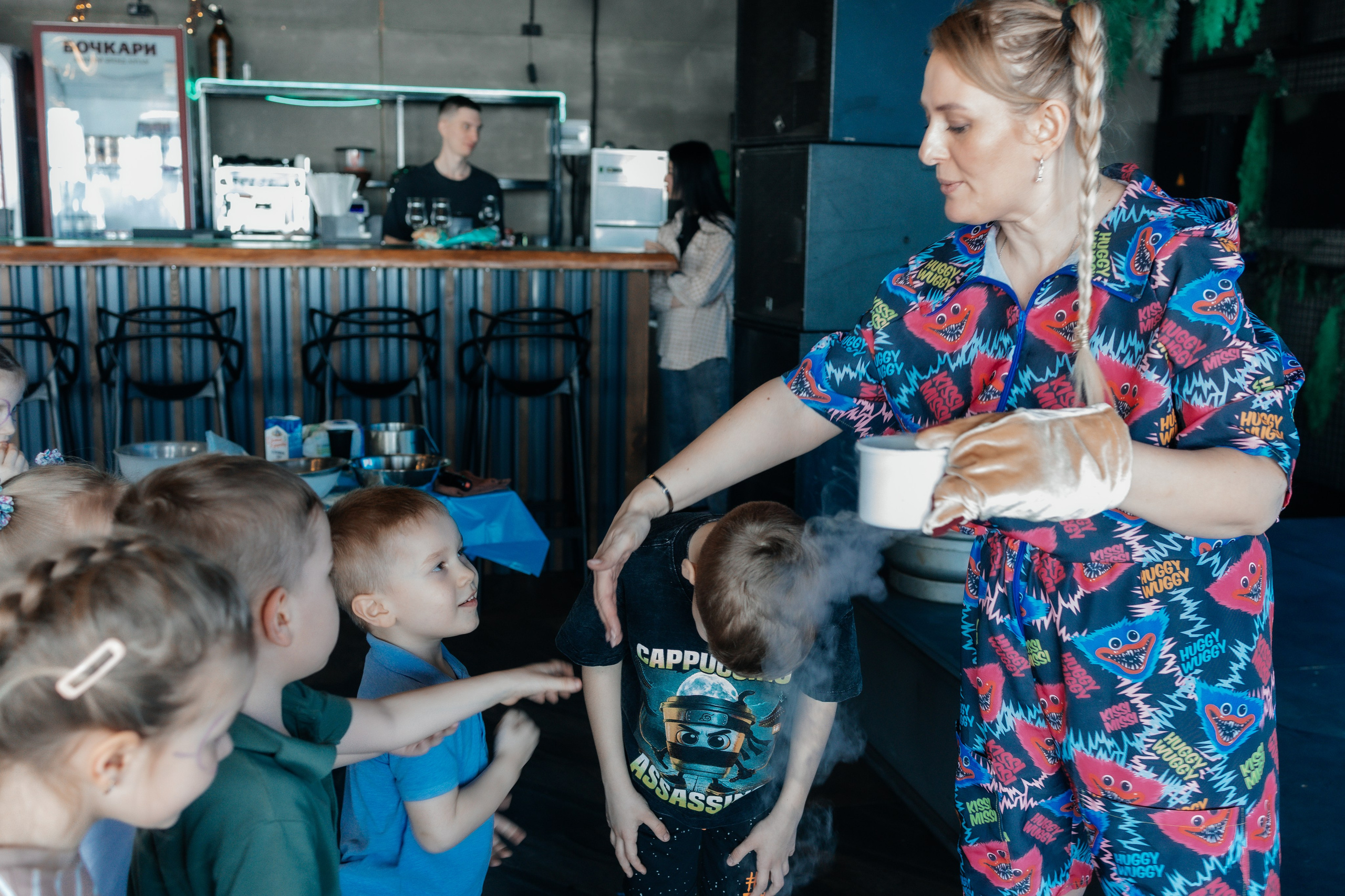 Шоу с жидким азотом. Семейный и детский фотограф в Славгороде Анастасия Винс