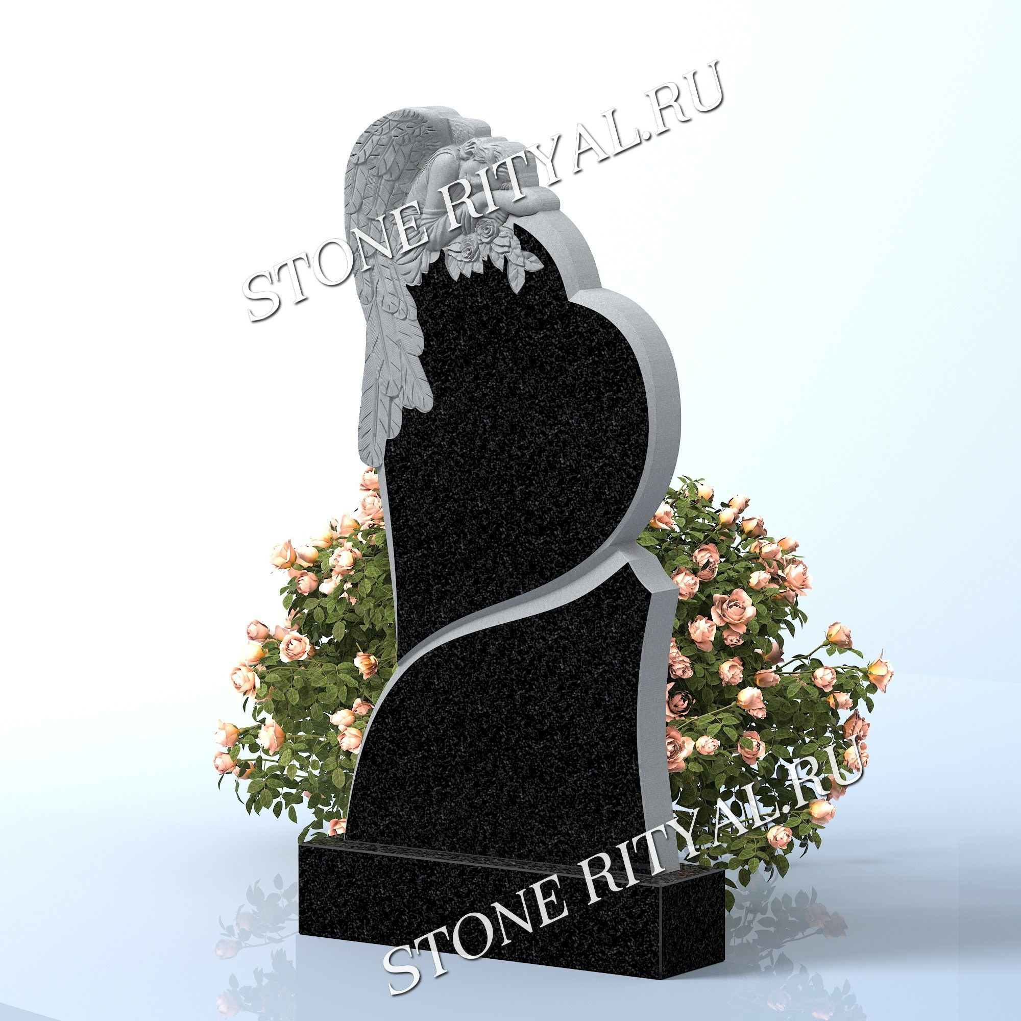 Вертикальные памятники фигурные. Изготовление и установка памятников в Москве и МО