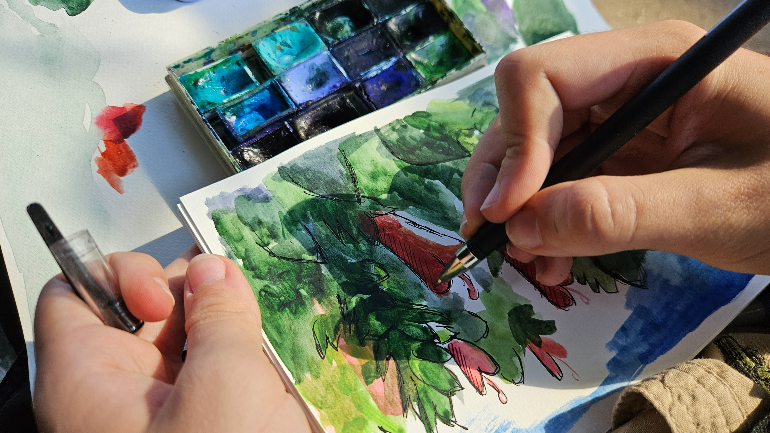 Пленэры на ВДНХ. Изостудия «Мы рисуем!» ♥ Южное Бутово, Москва