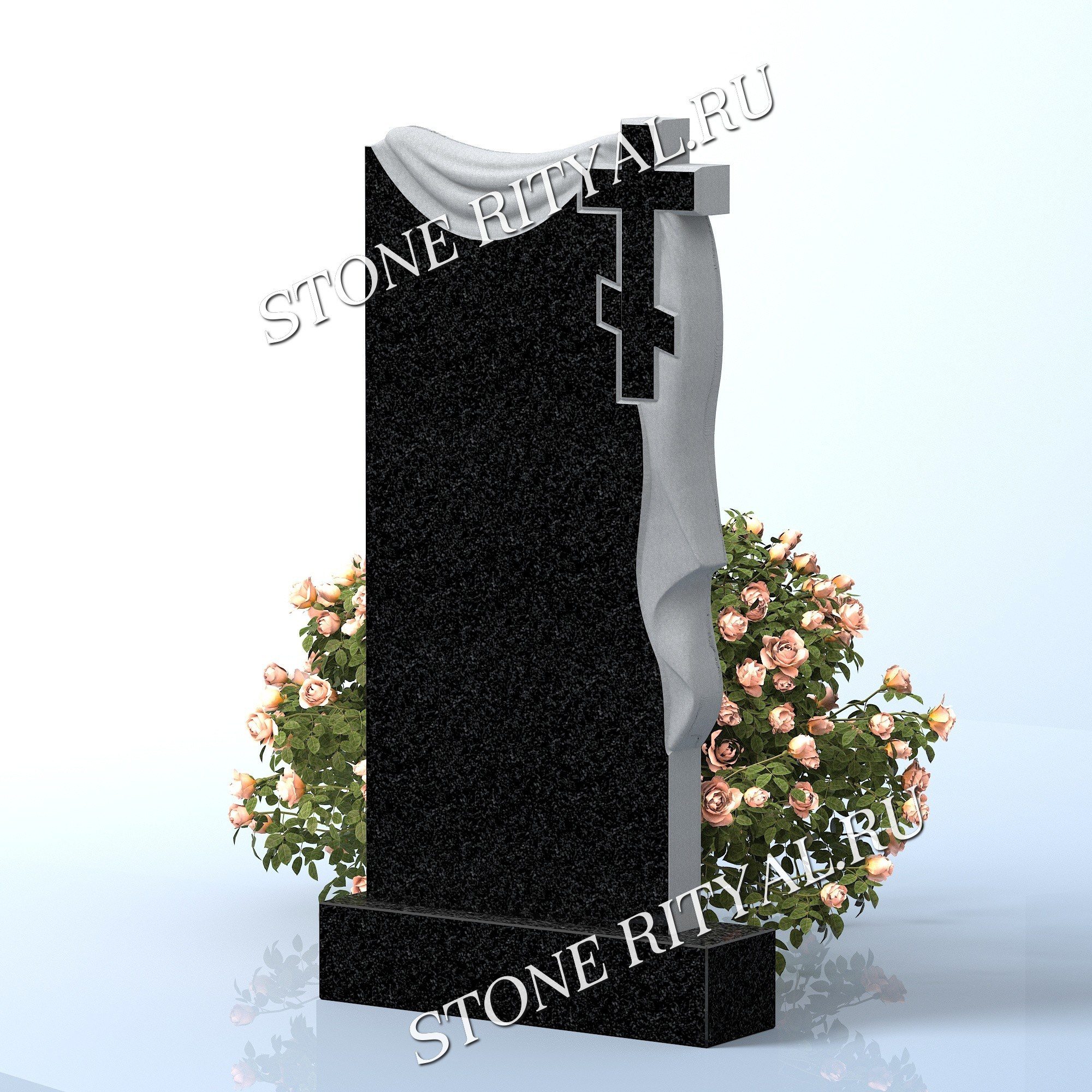 Вертикальные памятники прямые. Изготовление и установка памятников в Москве и МО