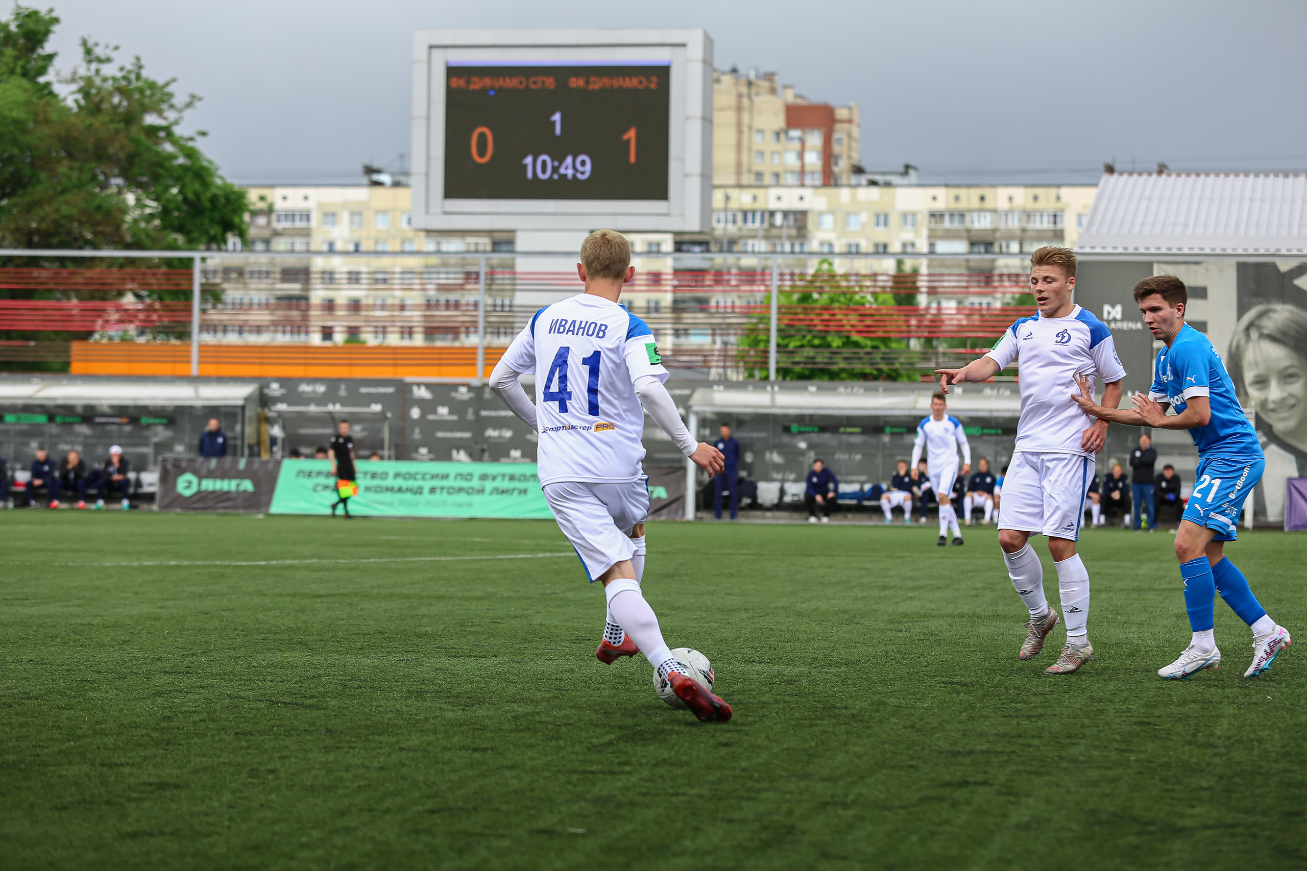 Футбольный матч между командами Динамо СПБ — Динамо 2. Сергей Гусев — спортивная фотография, виртуальные туры, 3д панорамы