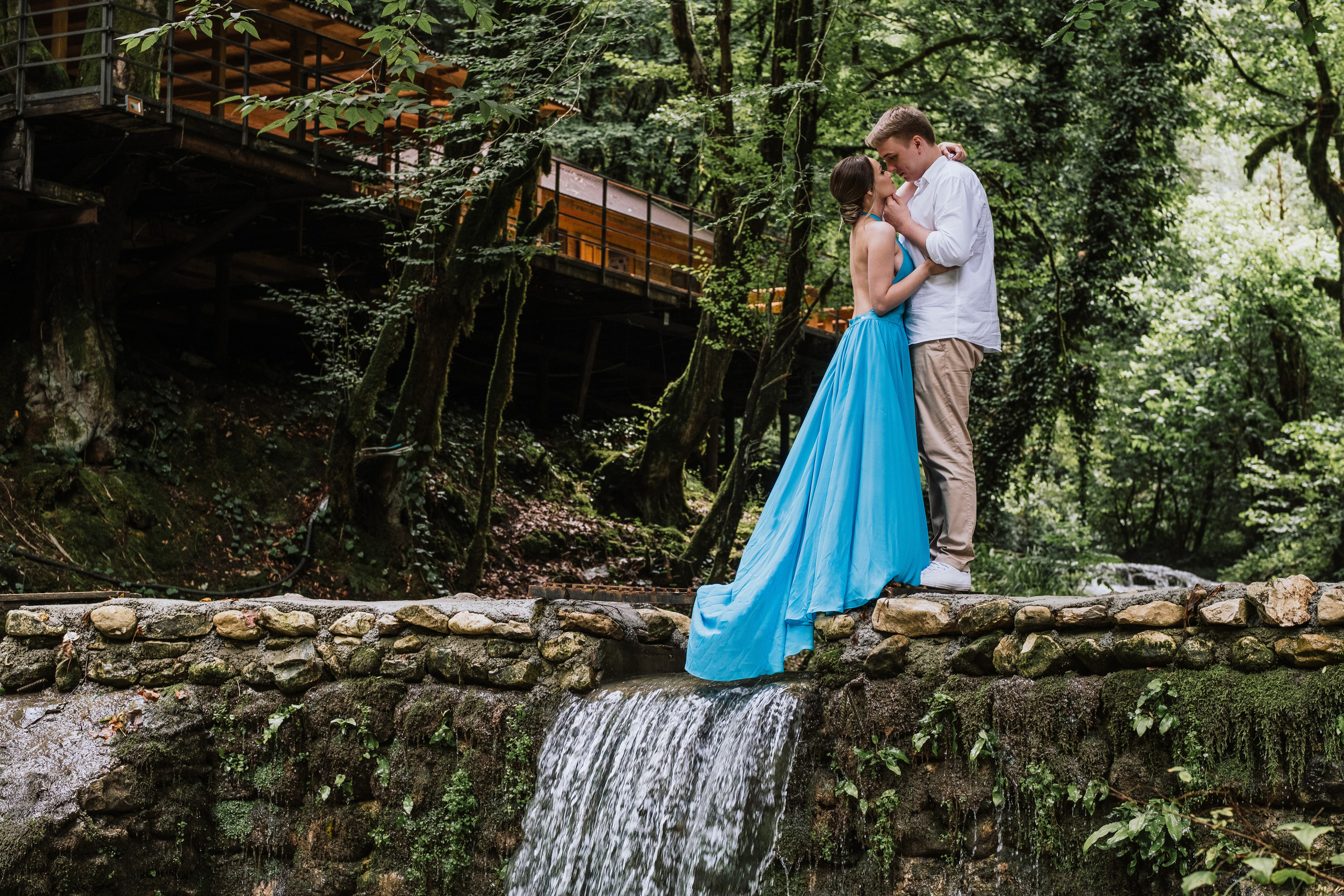 Водопад. Свадьба в Абхазии|Фотограф в Абхазии