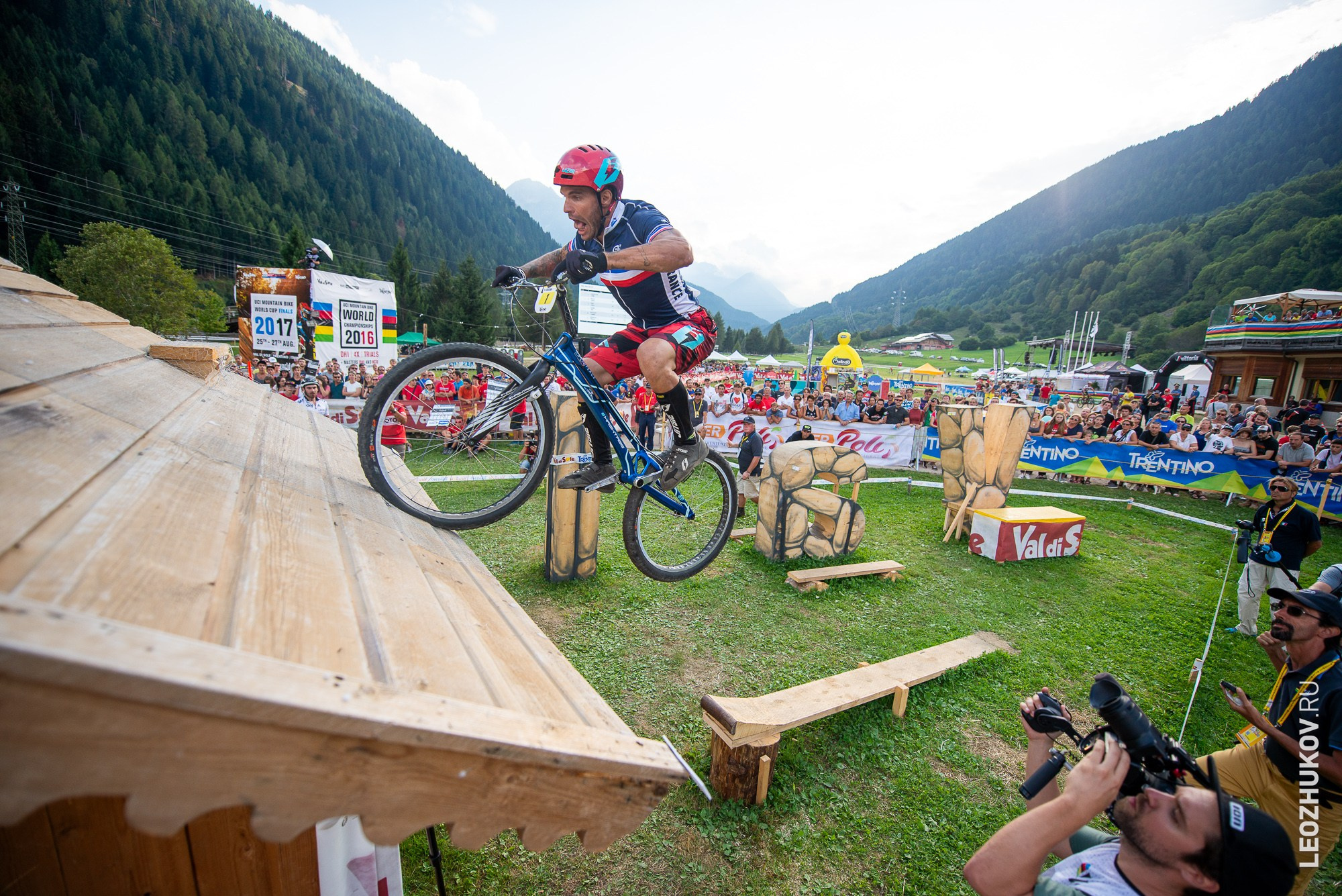 UCI Trials World Championships 2016 — finals. Sports photographer Leonid Zhukov