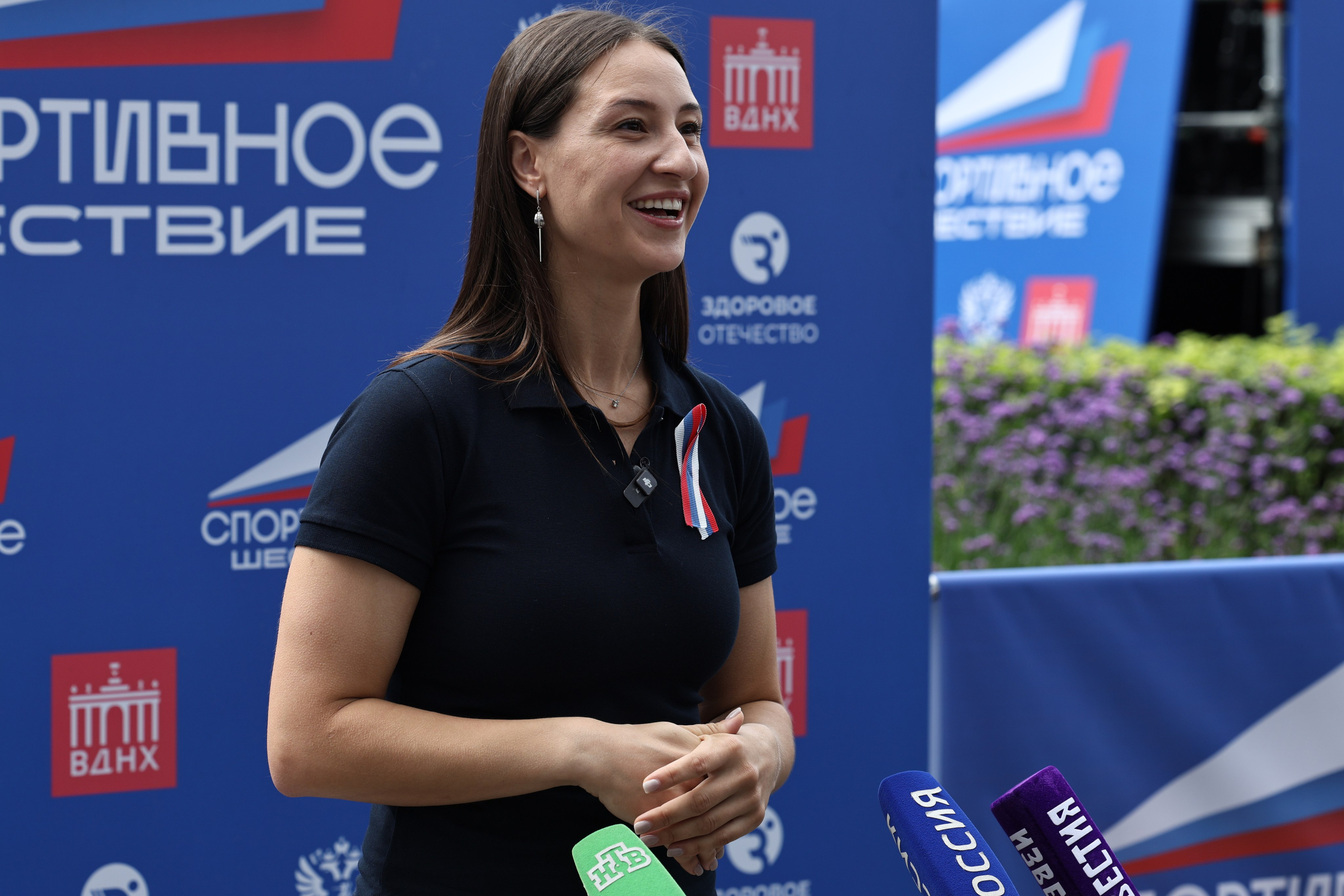 Интервью Яны Егорян на Спортивном шествии. ВДНХ 2025