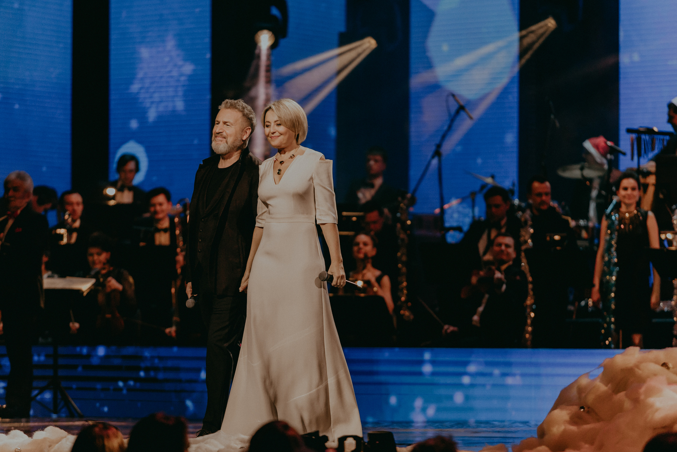 Леонид Агутин и Анжелика Варум на Главном Новогоднем Концерте в Crocus City Hall в Москве