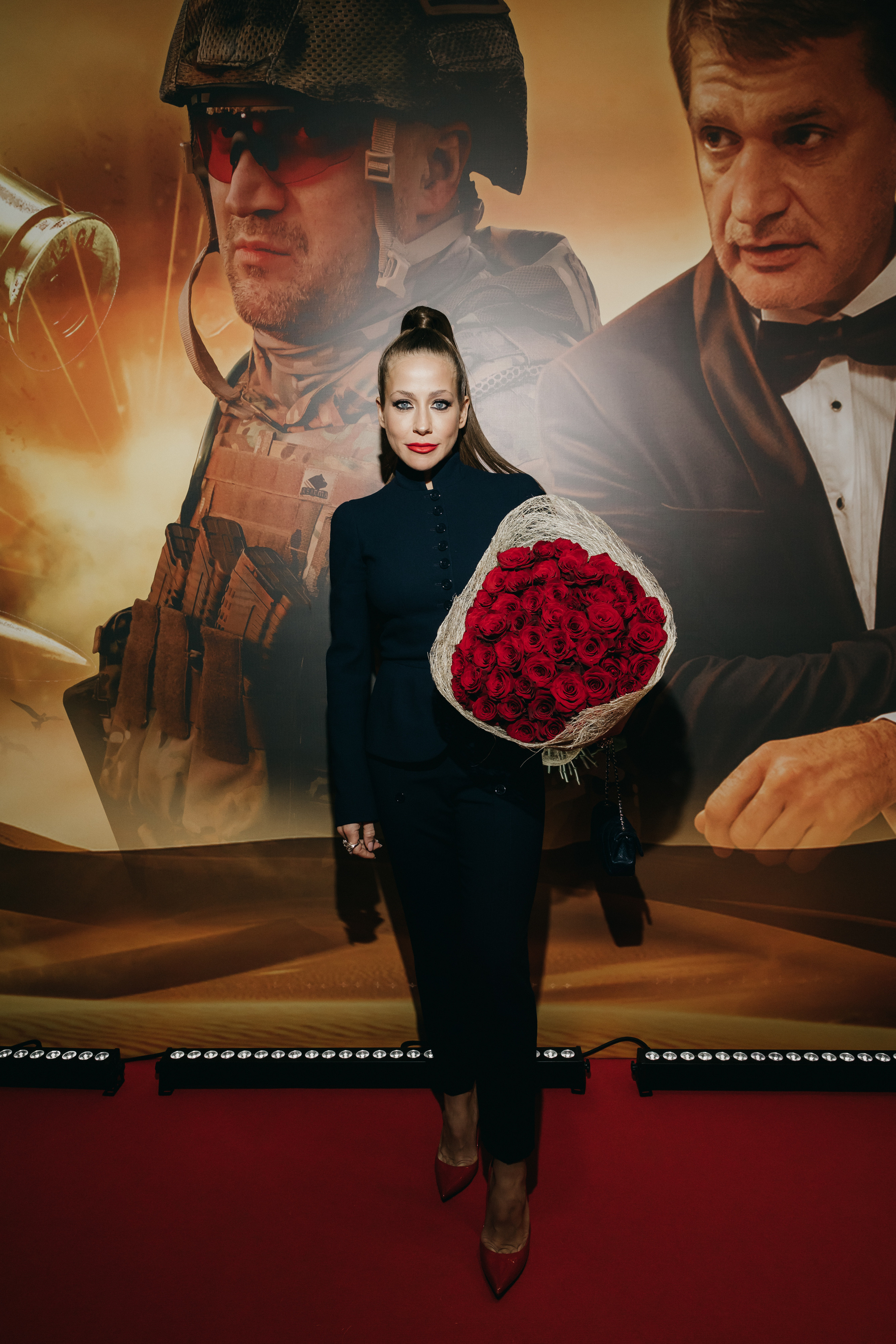 Юлия Барановская на премьере фильма Сирийская соната в Москве