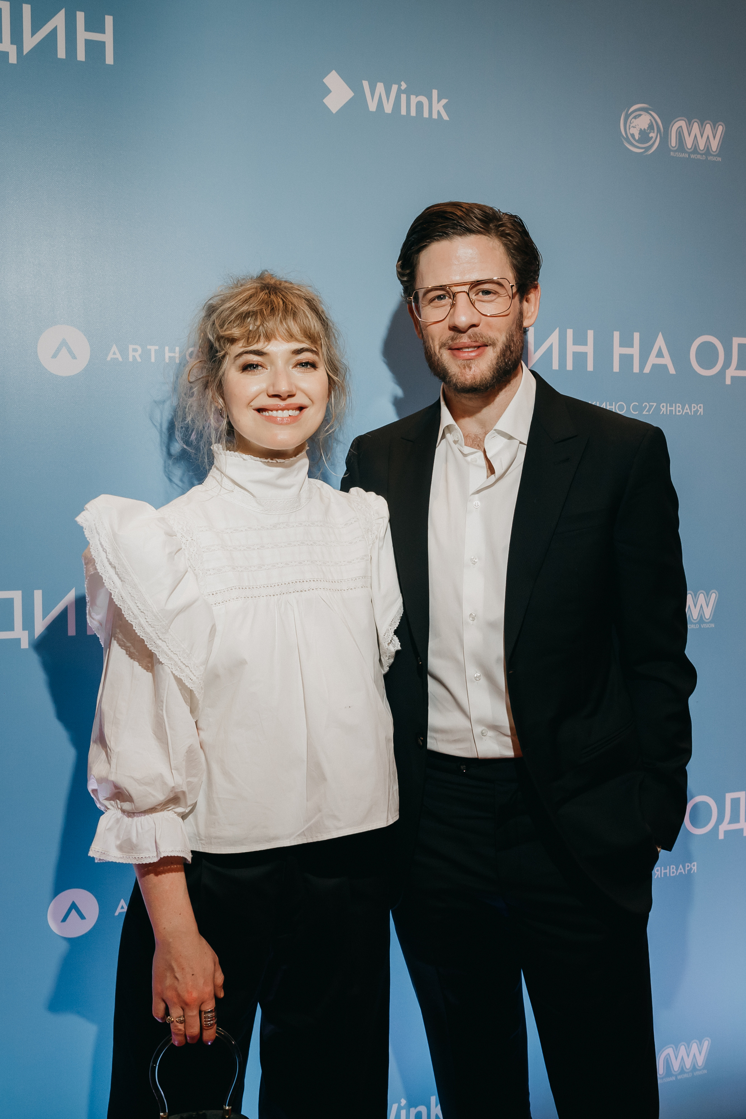 Имоджен Путс и Джеймс Нортон на премьере фильма Один на один в Москве