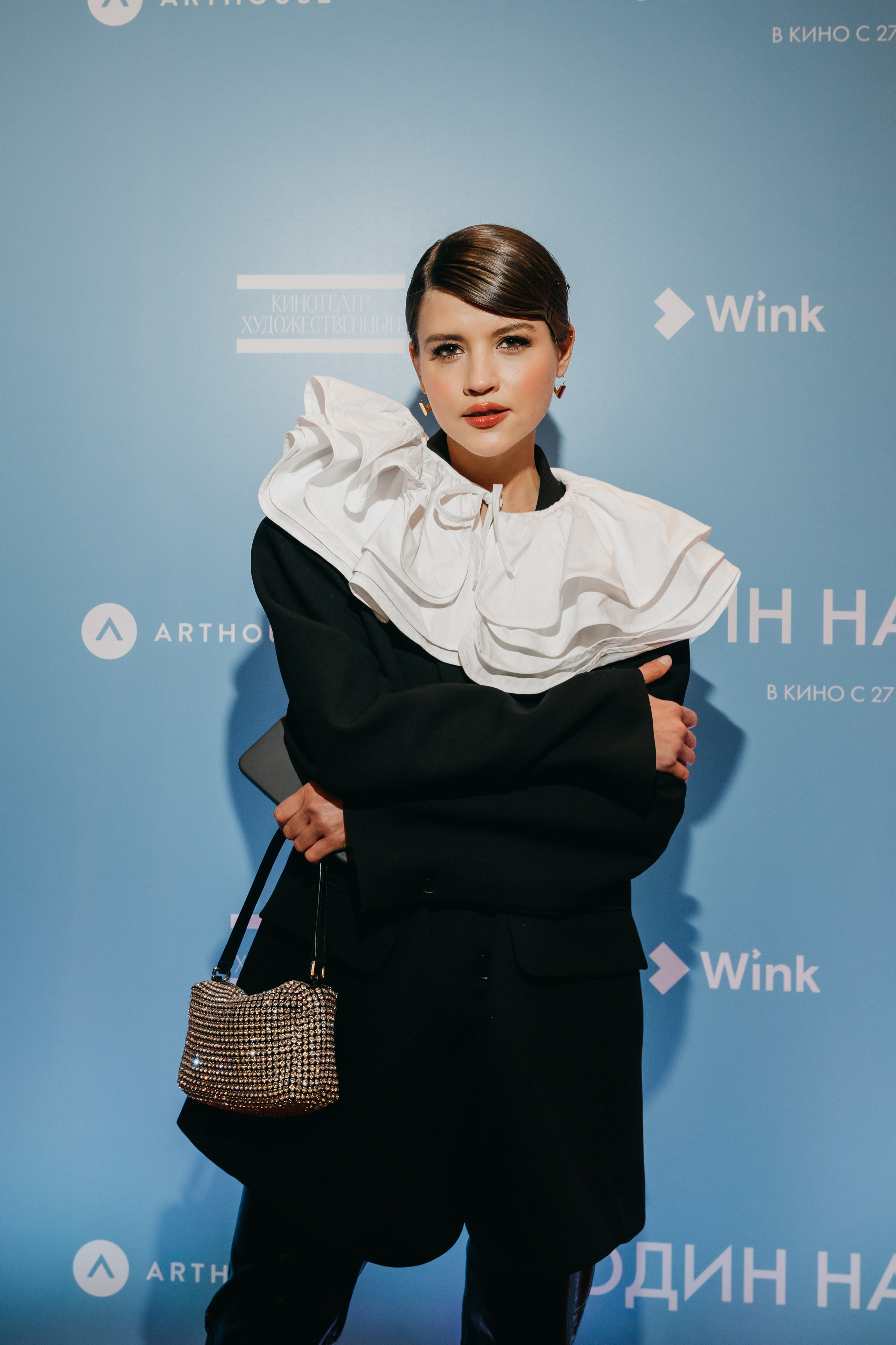 Полина Подплетенная на премьере фильма Один на один в Москве