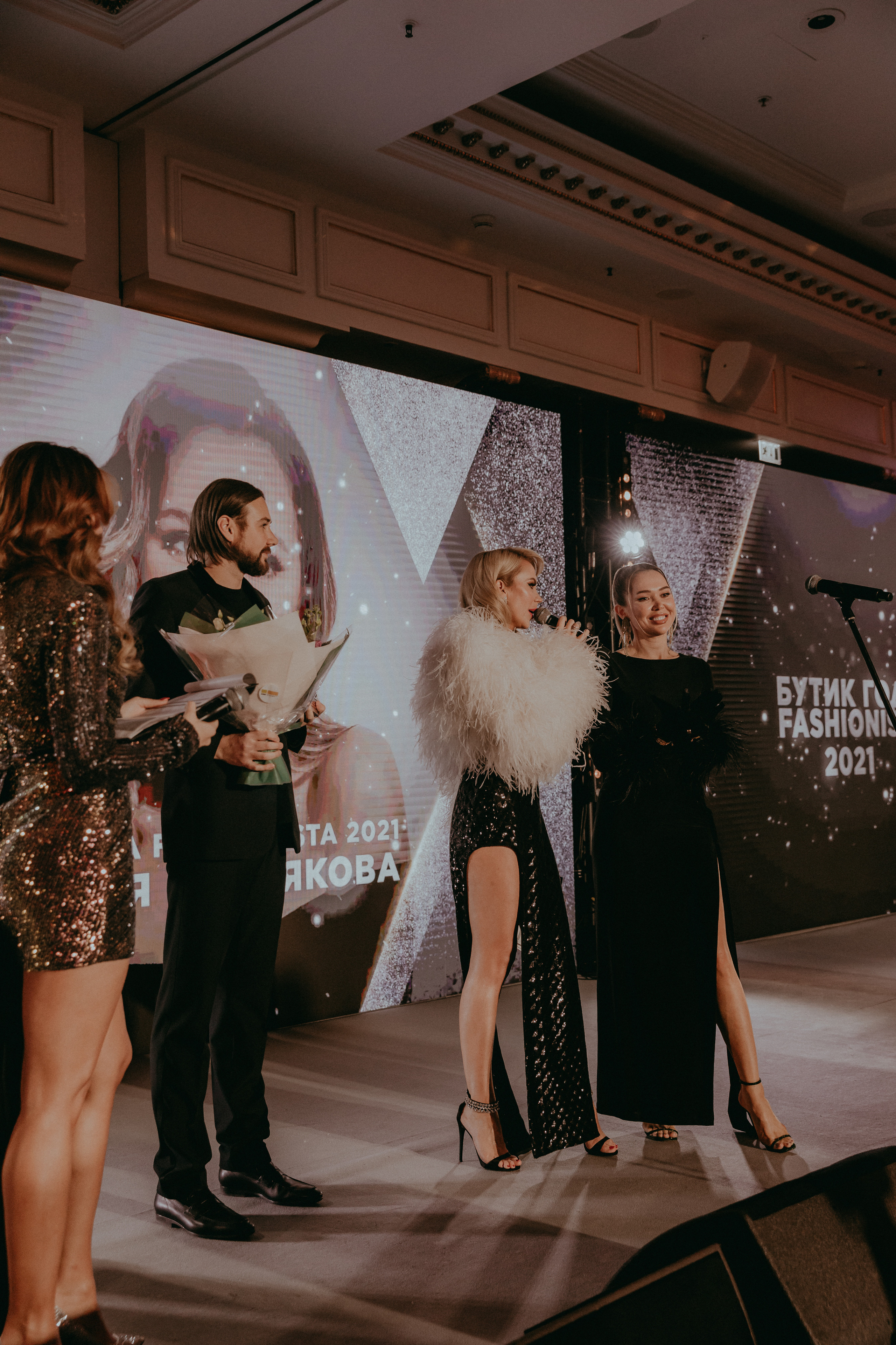 Дмитрий Волков, Мария Ост и Натали Пермякова Fashion TV Awards в «The Ritz Carlton Moscow»