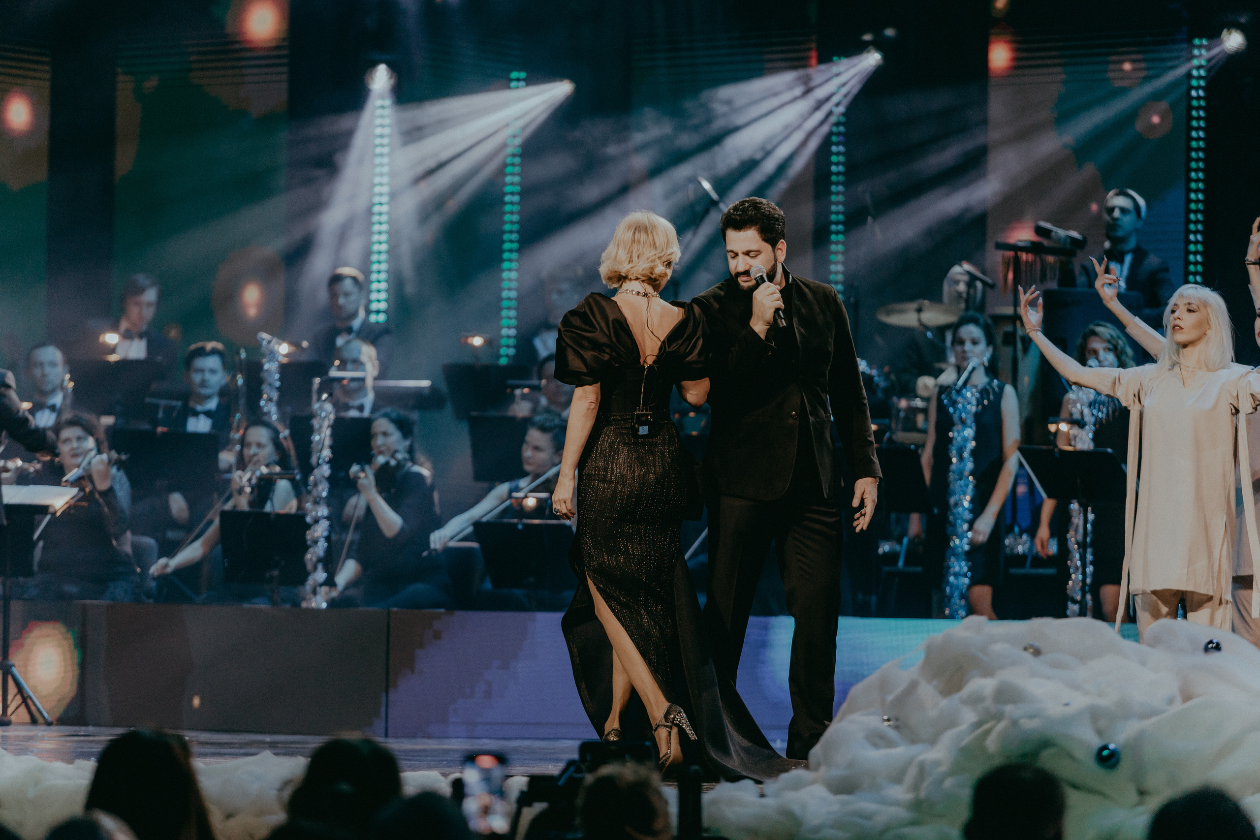 Валерия и Юсиф Эйвазов на Главном Новогоднем Концерте в Crocus City Hall в Москве