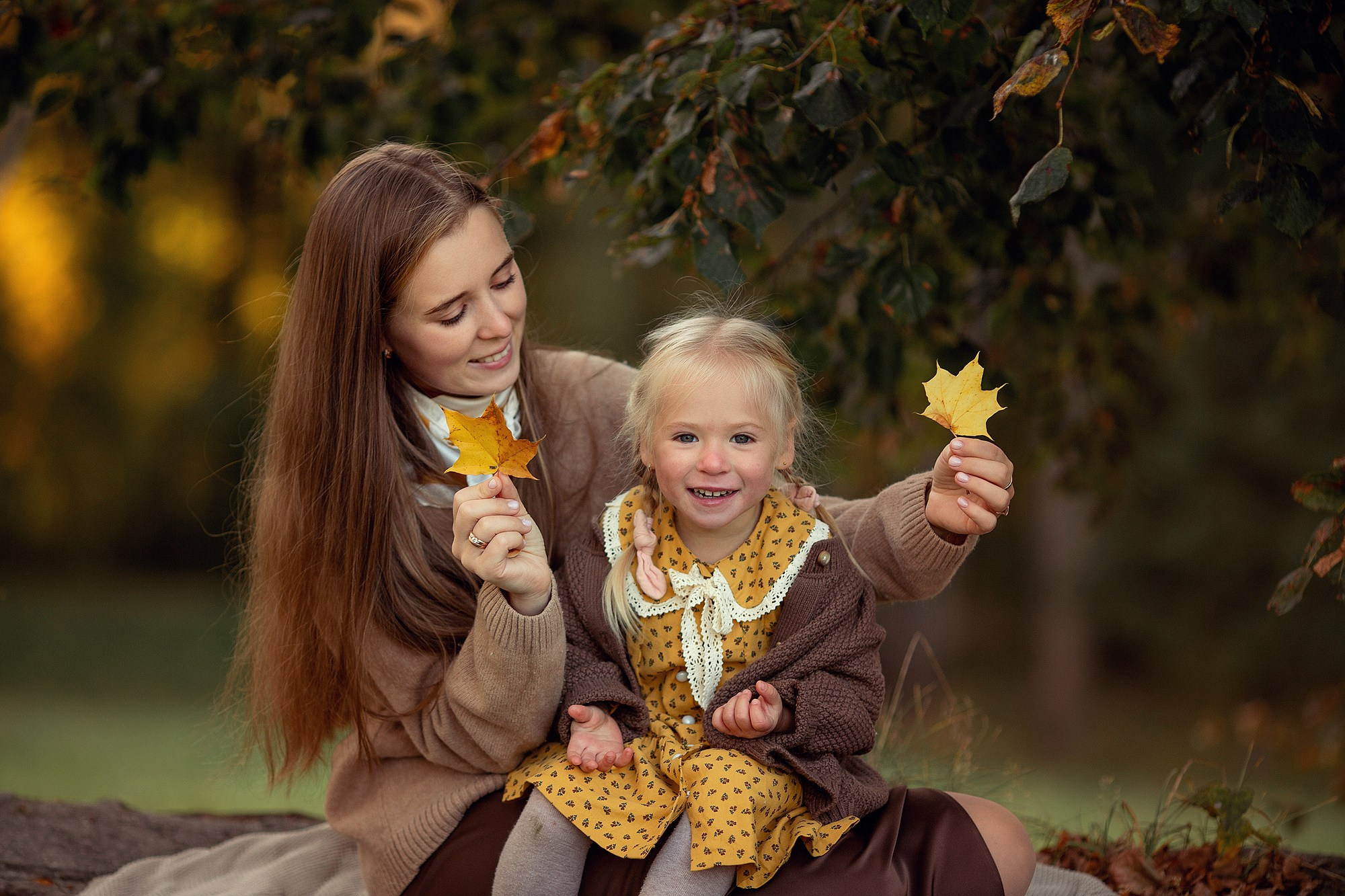 Семейная Фотосессия на природе в осеннем парке. Семейный фотограф Татьяна Надеждина | Москва, Московская область, Ярославль