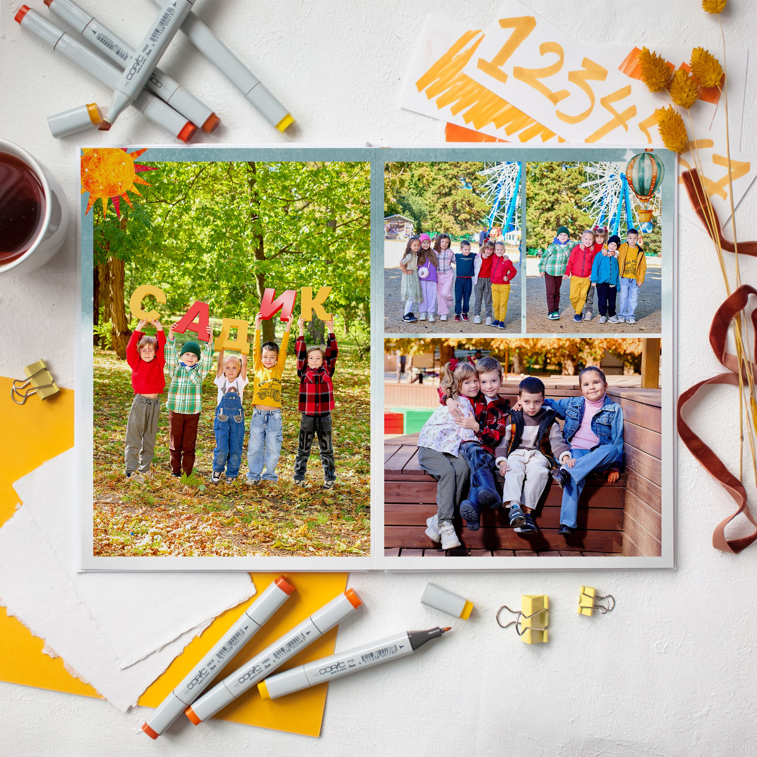 6 развортов. Фотограф Выпускные альбомы Таганрог Сергей Коробченко