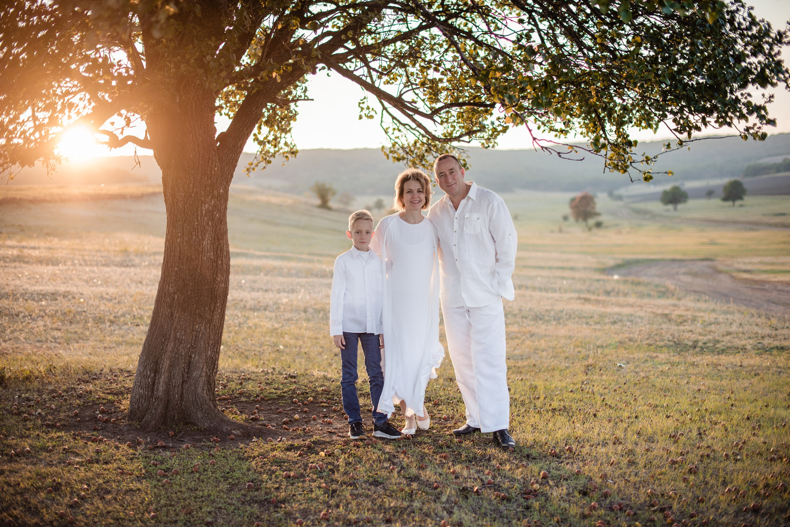 Семья на фотосессии