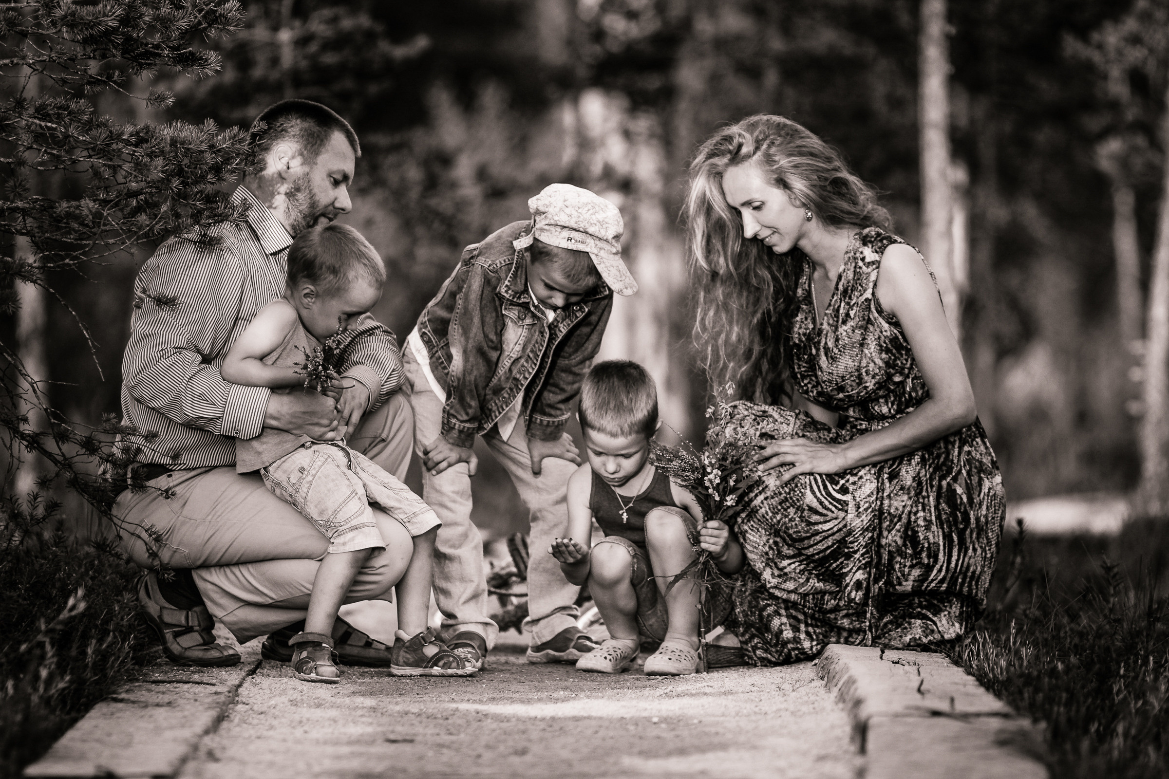 Фотосессия большой семьи. Фотограф женский и мужской портрет Санкт-Петербург