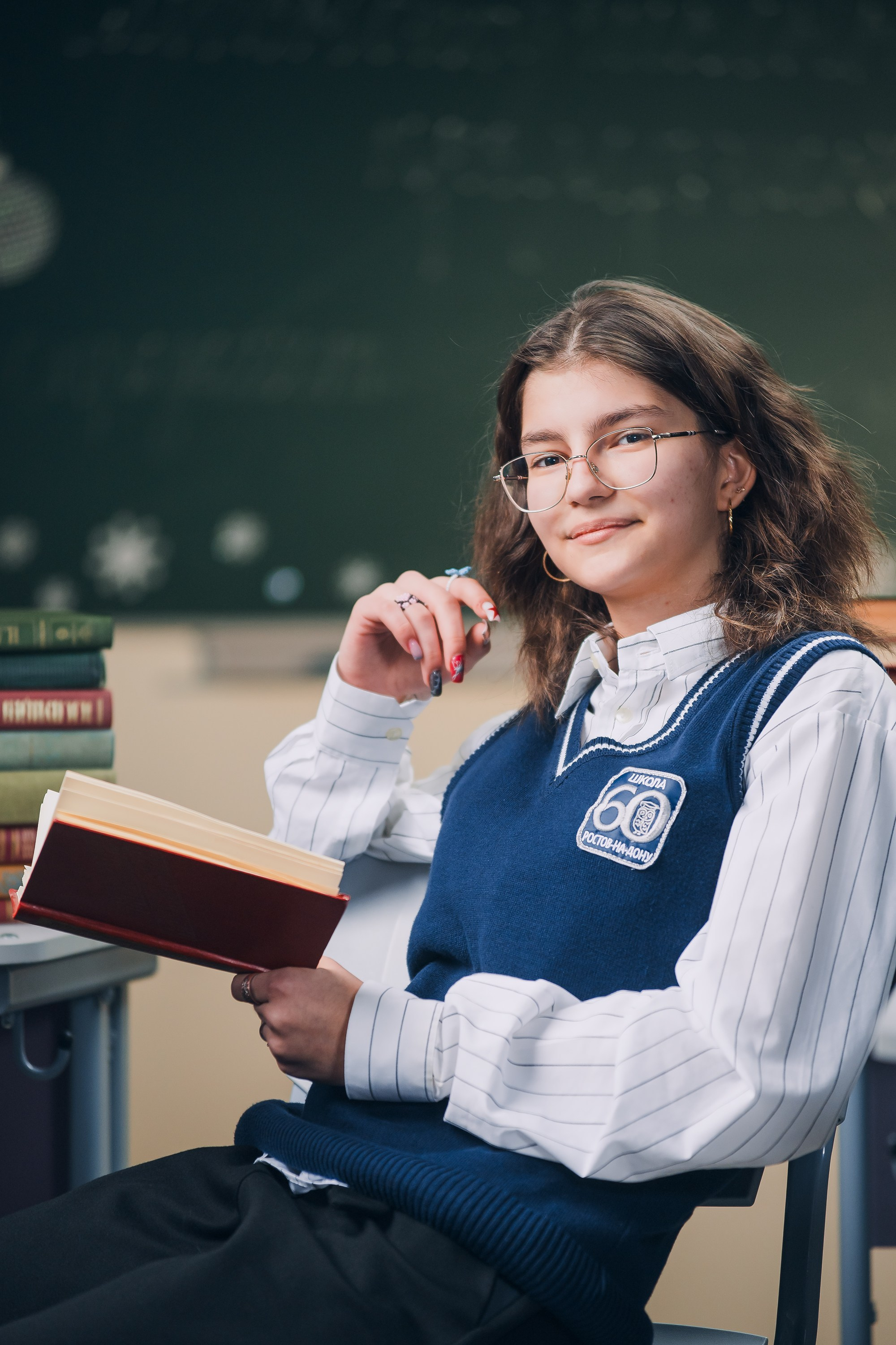 Школьная портретная фотосессия в классе