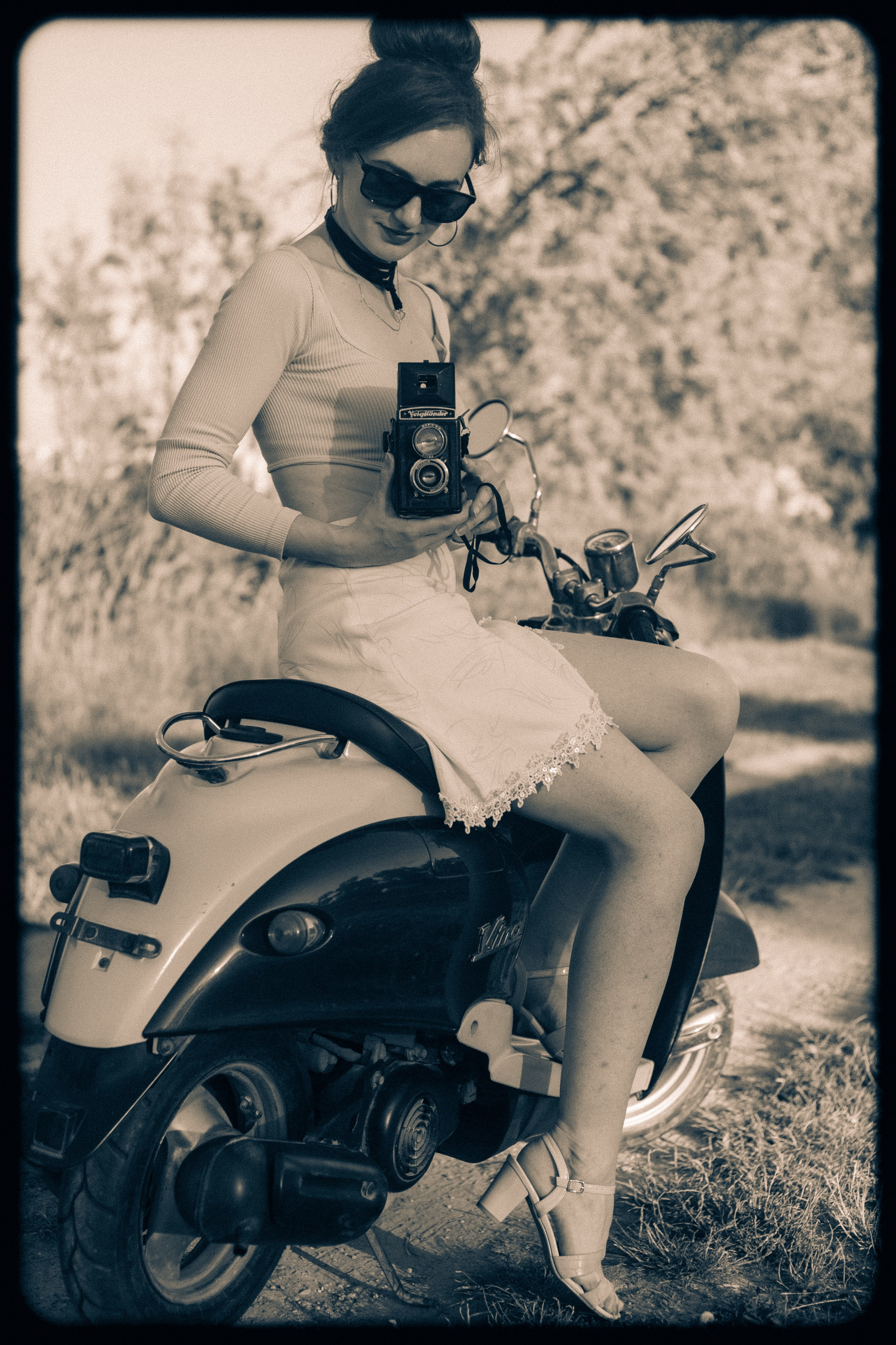 девушка в стиле 50-х годов