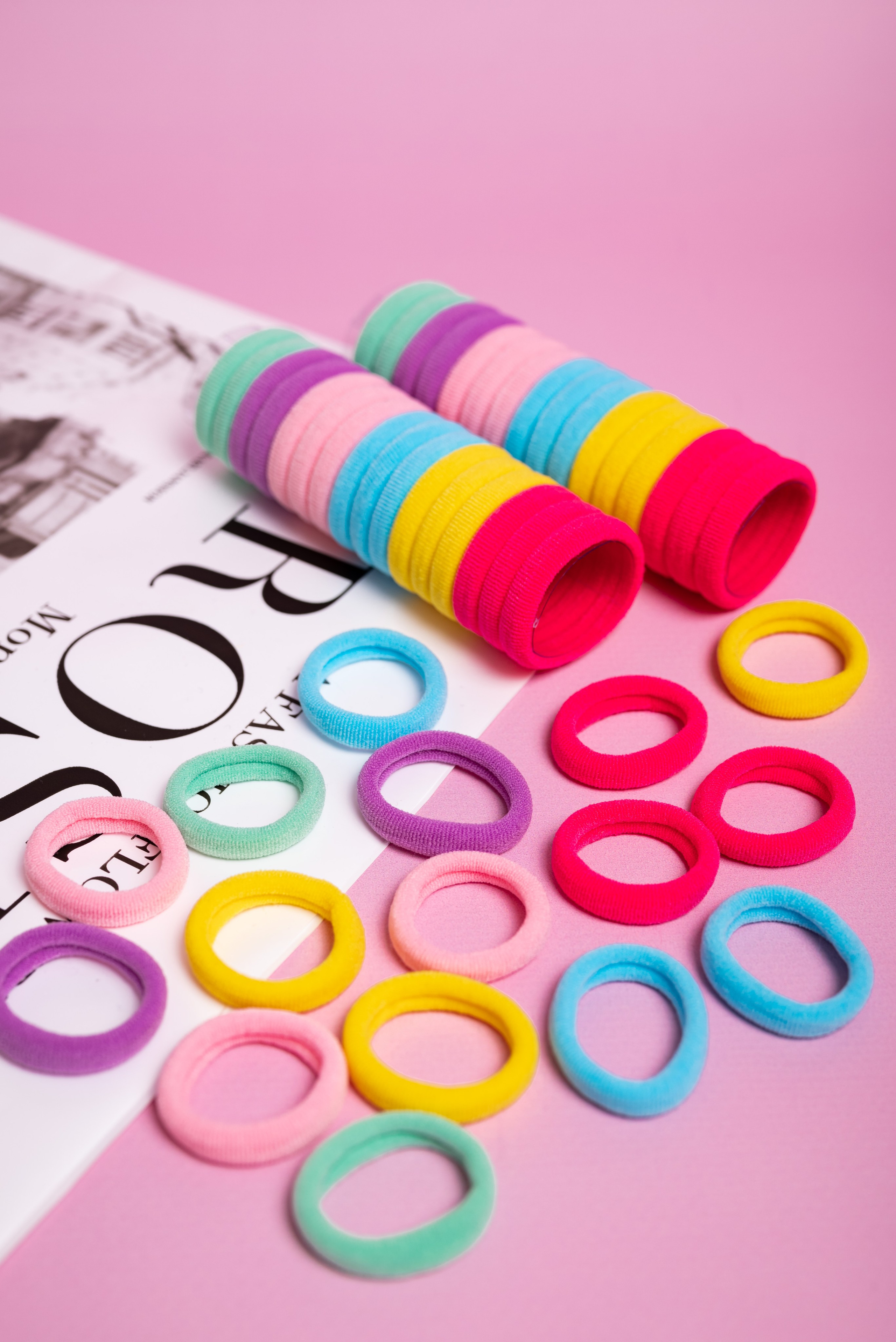 Резинки для волос. Предметный фотограф, фото для маркетплейсов Пятигорск, КМВ