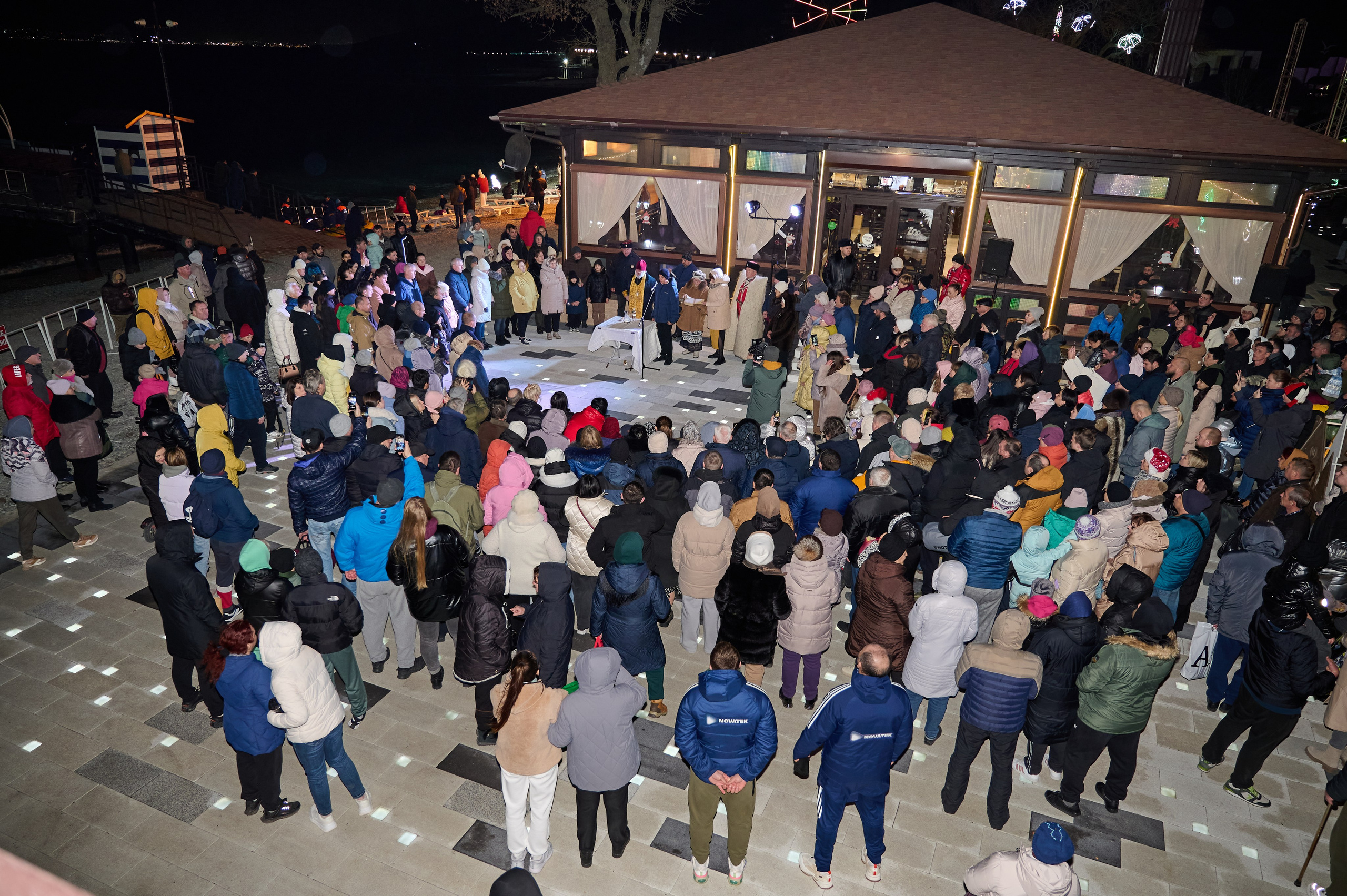 Крещенские купания. Жизнь курорта Кабардинка в фотографиях