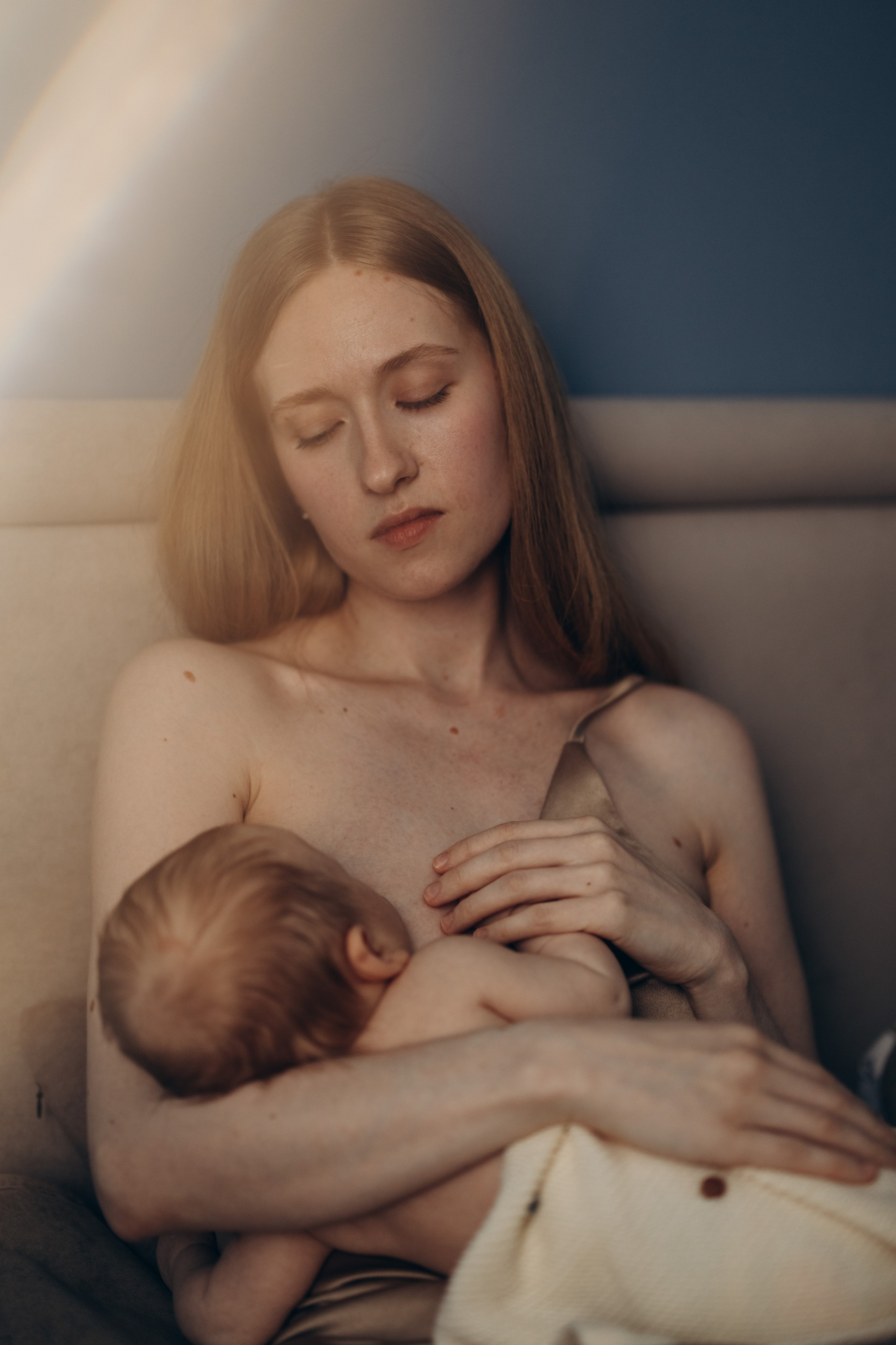 Фотосессия мама и малыш в домашних условиях