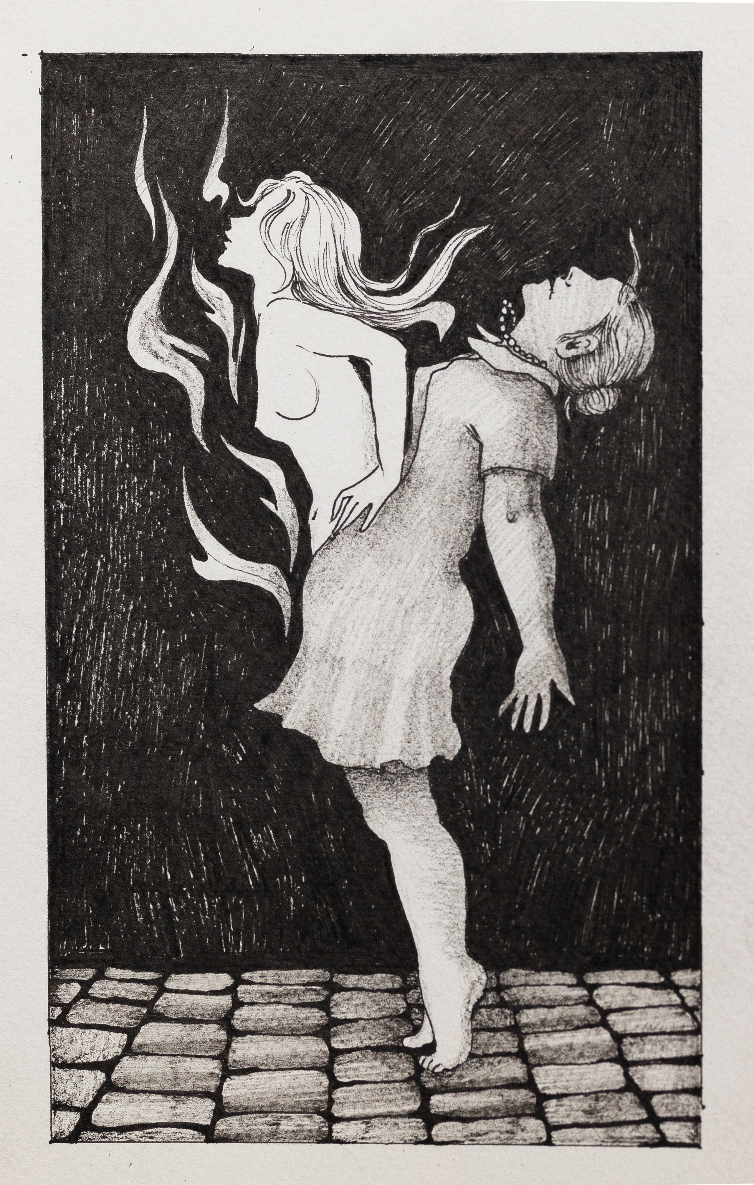 Старое я. На изображении — женщина, стоящая на каменной мостовой. Её тело наклонено назад, словно в момент сильного внутреннего толчка или освобождения. Из её груди, из области сердца, выходит другая фигура — обнажённая, светлая, почти призрачная. Эта фигура поднимается вверх, растворяясь в темноте. Между ними — волнистая линия, напоминающая дым, пламя или дыхание. Одна часть остаётся на земле, другая — устремляется в пространство. Это момент разрыва между тем, что человек показывал миру, и тем, что долгое время жило внутри.🖤 Тень: Эта карта говорит о внутреннем расколе личности. Часто человек учится жить в роли — удобной, правильной, ожидаемой окружающими. Он строит образ себя, который кажется устойчивым и безопасным. Но внутри может существовать другая часть — более живая, чувственная, свободная или наоборот, более ранимая и подавленная. Когда этот разрыв становится слишком сильным, возникает ощущение, будто настоящая часть личности отделена от жизни. Человек может чувствовать себя пустым, как оболочка, которая продолжает идти вперёд по привычке. Его действия происходят автоматически, но душа будто наблюдает со стороны. Эта тень связана с долгим подавлением своей природы — чувств, желаний, телесности, голоса. Светлая фигура, выходящая из груди, символизирует ту часть личности, которая не нашла места в прежней жизни и пытается вырваться наружу. Иногда раскол — это не разрушение, а начало возвращения к себе. То, что выходит из груди женщины, — не потерянная душа, а её истинная сущность, которая больше не может оставаться скрытой. Исцеление приходит через признание своей внутренней правды. Когда человек перестаёт удерживать образ, который больше ему не принадлежит, и позволяет своей подлинной части проявиться. Этот процесс может быть болезненным: старый образ себя начинает разрушаться, привычная идентичность трескается. Но именно в этот момент начинается возвращение целостности. Не нужно удерживать светлую фигуру и не нужно пытаться вернуть её обратно внутрь. Важно позволить ей стать частью жизни — через честность с собой, через смелость быть тем, кем человек является на самом деле. Тогда разделение превращается в соединение, а пустота — в пространство для новой, более подлинной жизни. Для инструкции:🔮 Отделение Тени🖤 Тень: Внутренний раскол между настоящей сущностью и социальным образом. Подавление своей природы и ощущение жизни «через маску».💎 Ключ к Исцелению: Признать и принять свою подлинную часть. Позволить разрушиться старому образу себя и начать жить из внутренней правды. Ключ к исцелению и практическая работа в руководстве к картам. стоимость постера 3000р