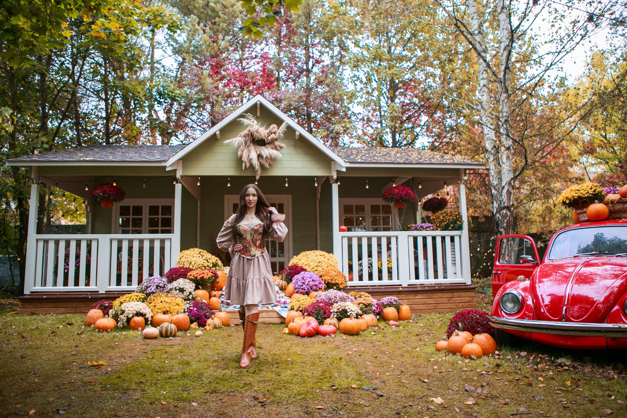 Осенняя фотосессия с тыквами, детская фотосессия с тыквами. Семейный и детский фотограф в Москве Мария Быкова