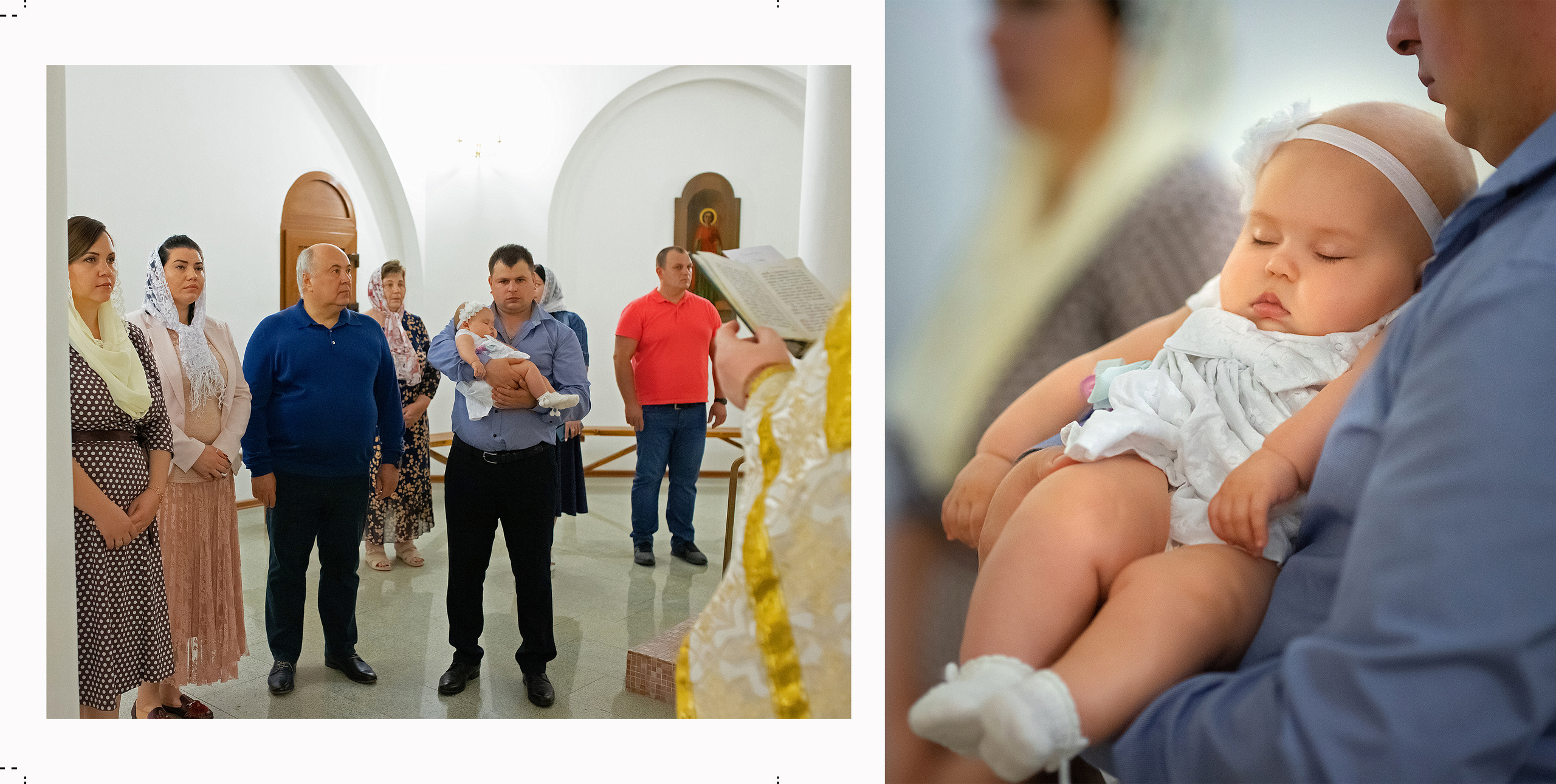 Фотокнига Крещение Елизаветы 08.08.2020. Детский и семейный фотограф в Москве Вера Орлова