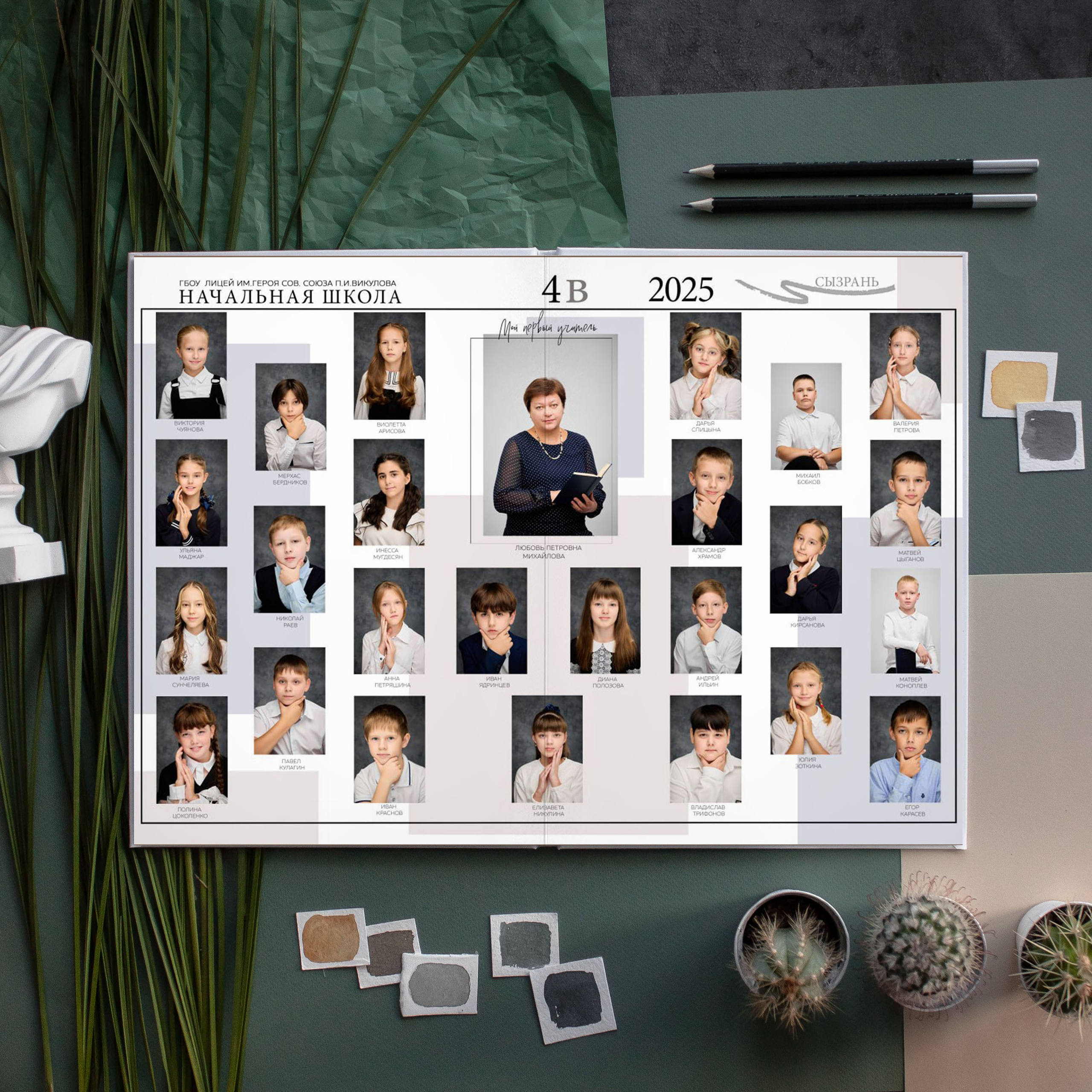 Минимальный фотоальбом для выпускников 4 класса. Школьный фотограф, выпускные альбомы