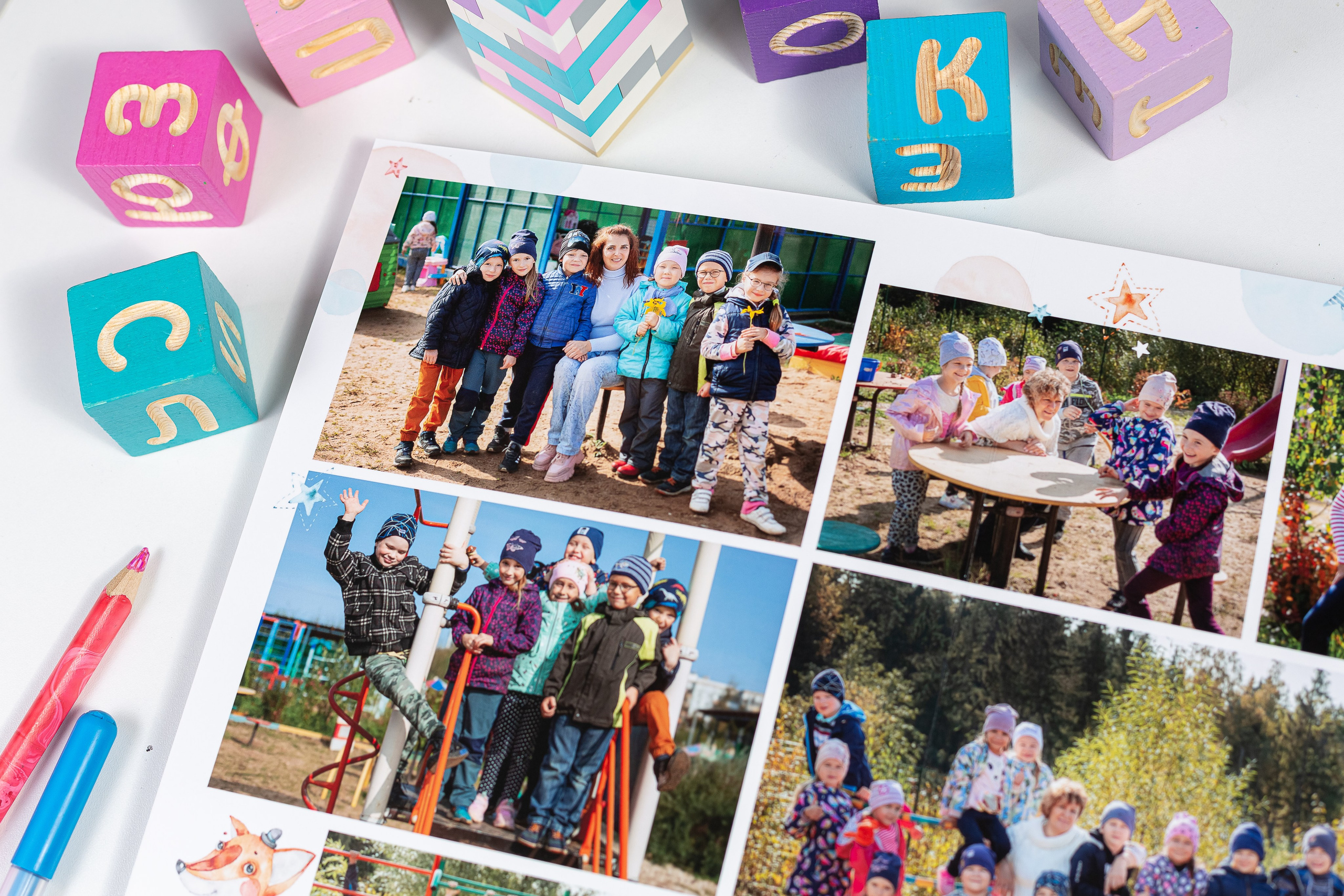 Выпускные альбомы в детский сад. Семейный и детский фотограф Комина Елена, Власиха, Одинцово