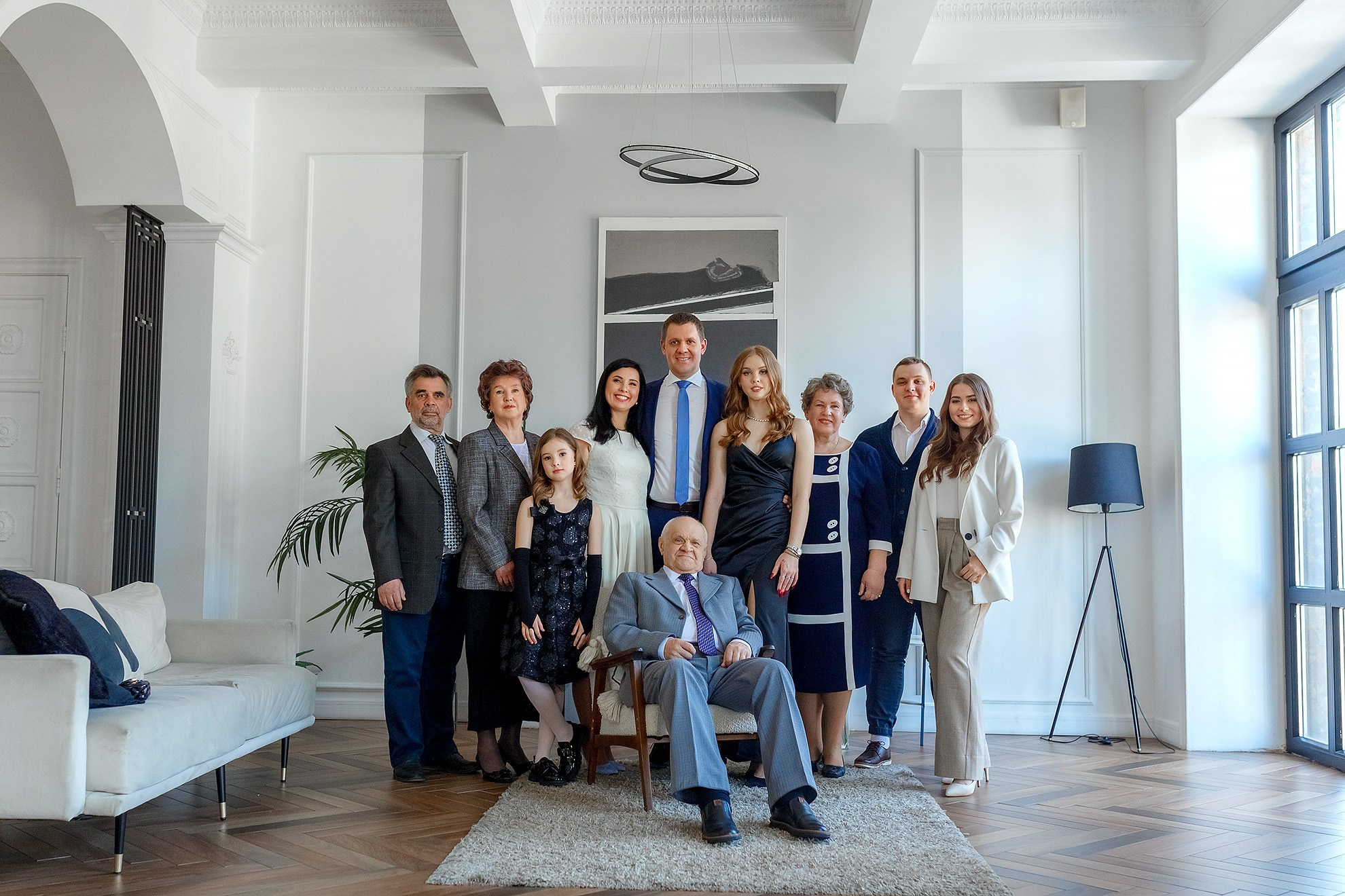 Съёмка большой семьи. Фотограф в Санкт-Петербурге Наталья Макарова