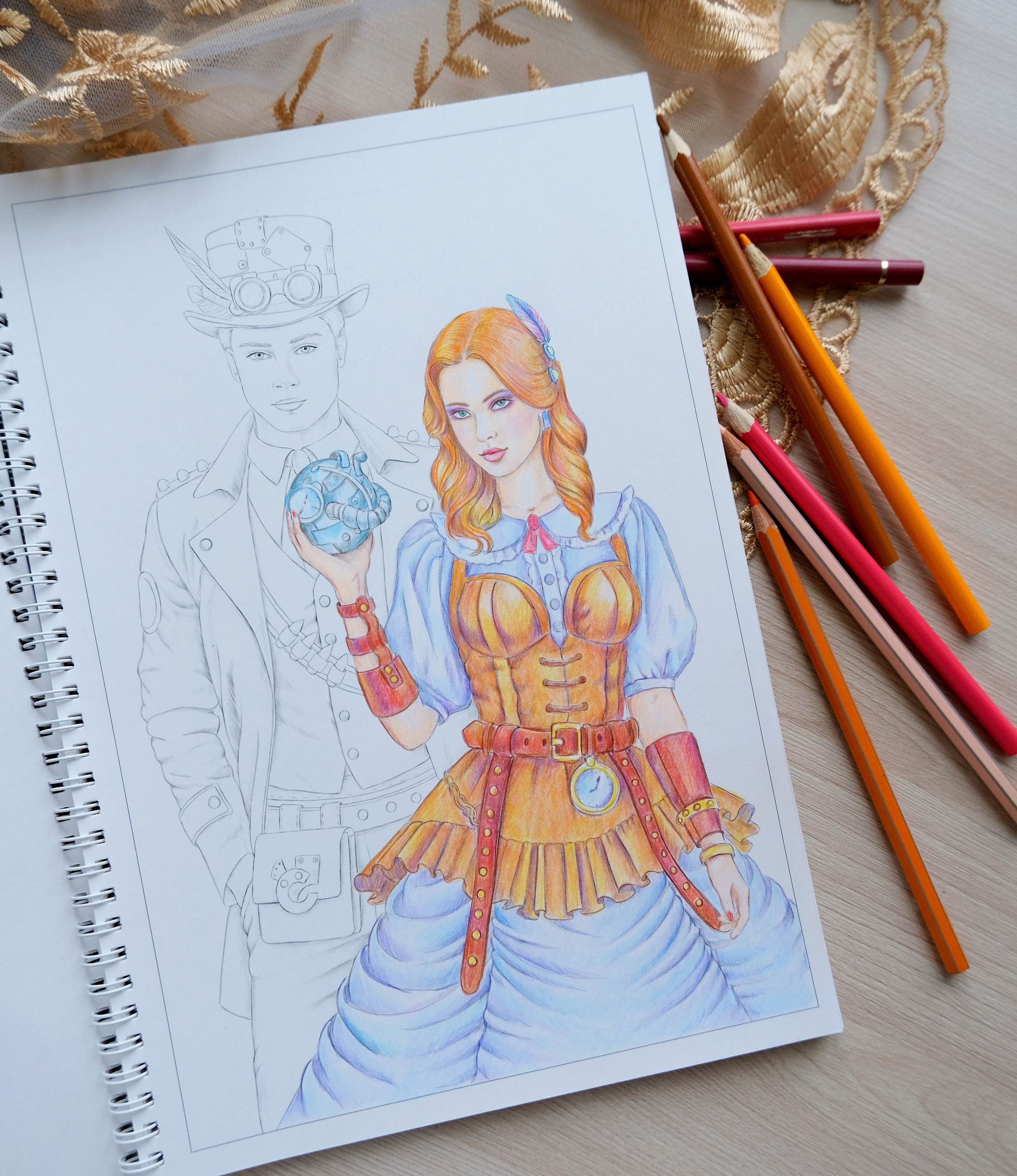 Steampunk. Раскраски Алёны Лазаревой
