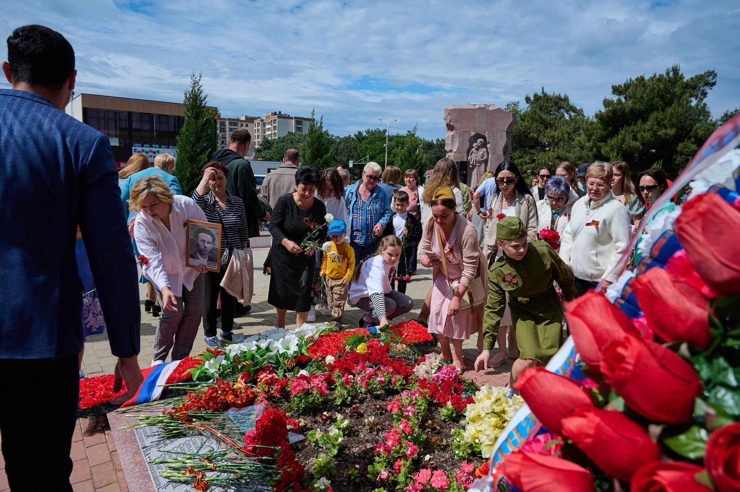 Митинг 9 мая. Жизнь курорта Кабардинка в фотографиях