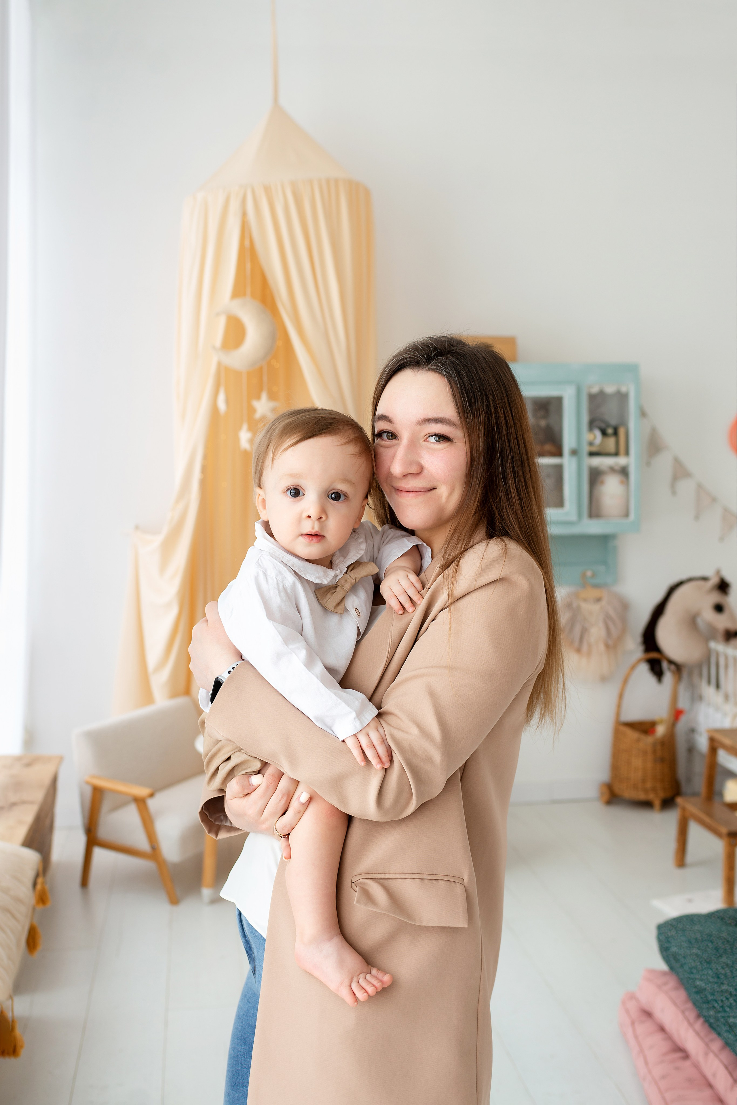 Фотосессия на годик для Жени. Детский фотограф новорождённых в Барнауле Ксения Хомкина