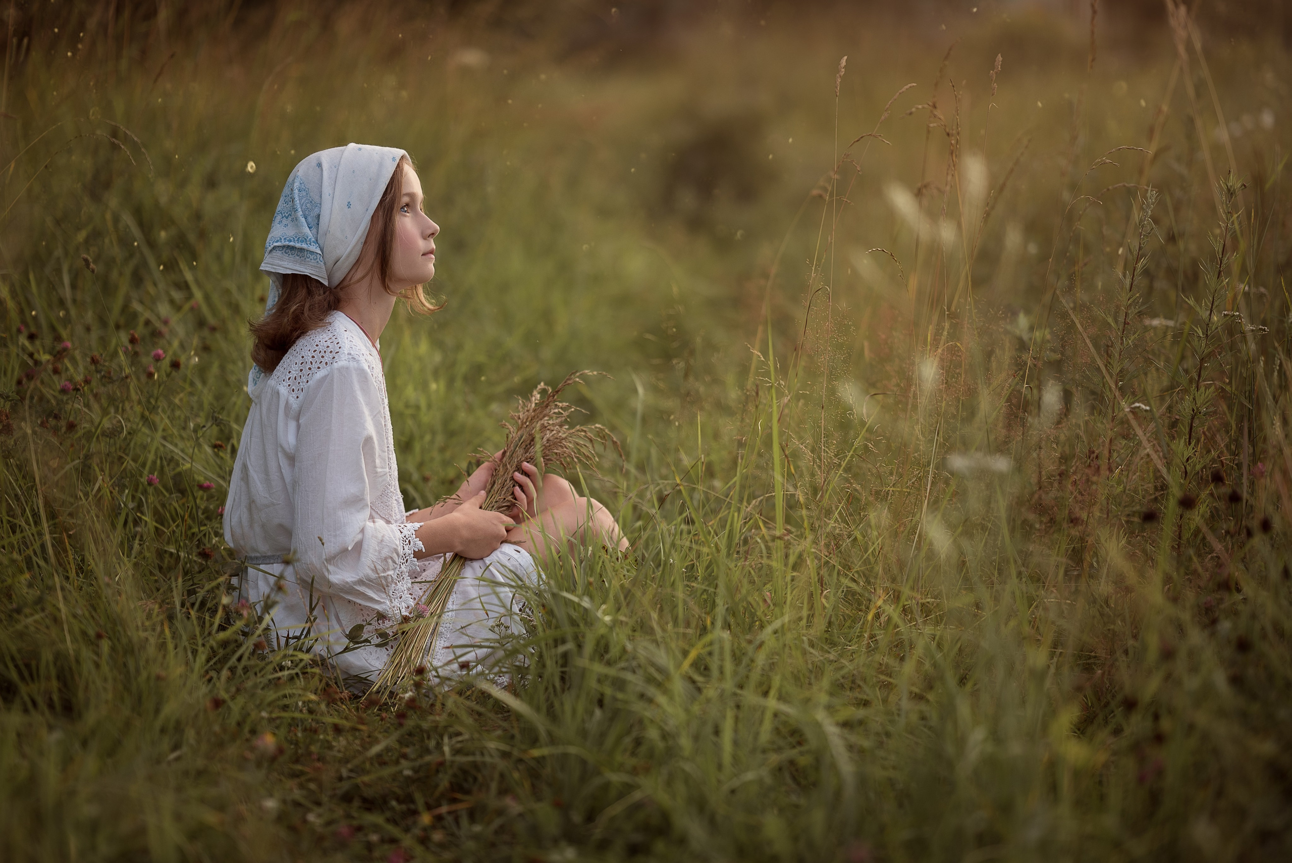 Фотосессия на природе в деревне