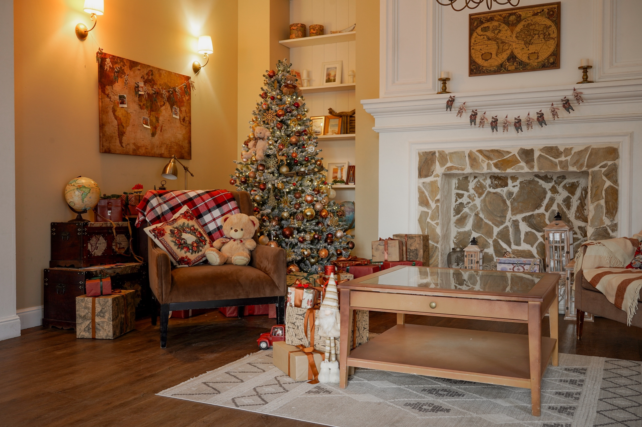 Новогодние студии, Новогодние залы для фотосессии в Санкт-Петербурге. Новогодние семейные фотосессии в СПб. Женский фотограф Санкт-Петербург Александра Колий