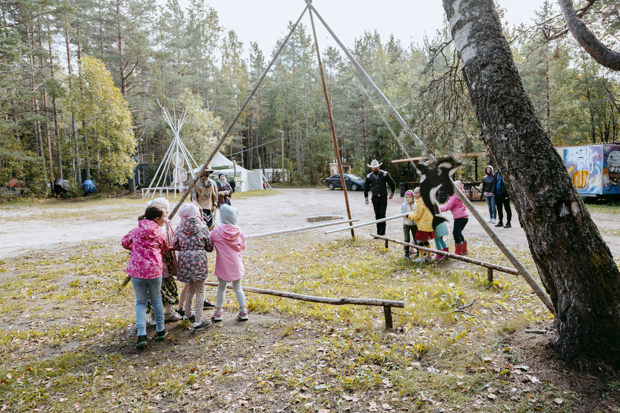 День рождения Сони в хаски-центре «Белый ветер». Семейный и свадебный фотограф в Петербурге Евгения и Николай Шевчук