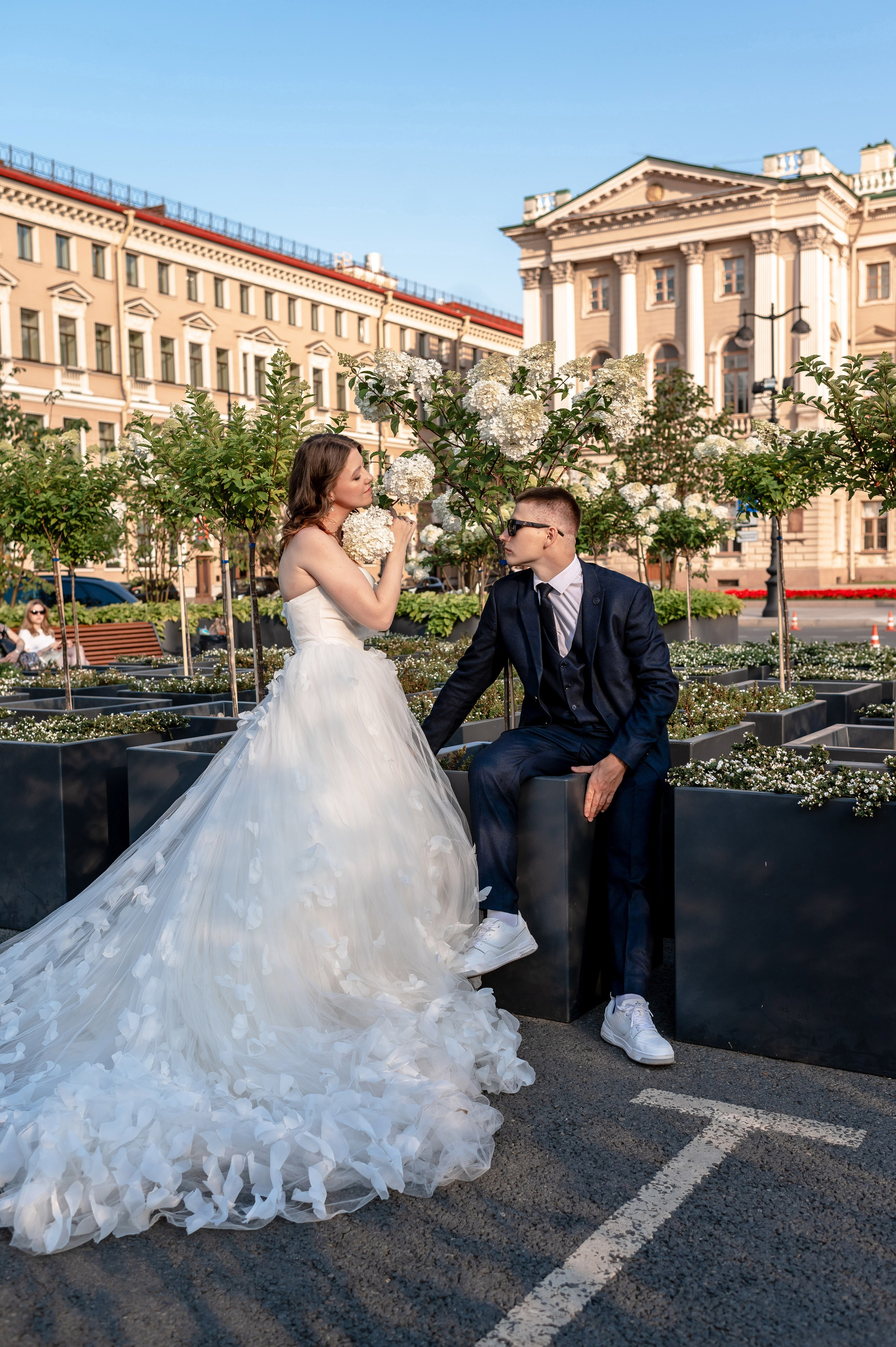 Зажигательная и динамичная свадебная фотосессия Анастасии и Максима. Портретный, семейный и свадебный фотограф в Санкт-Петербурге и в Пушкине Ширяев Денис