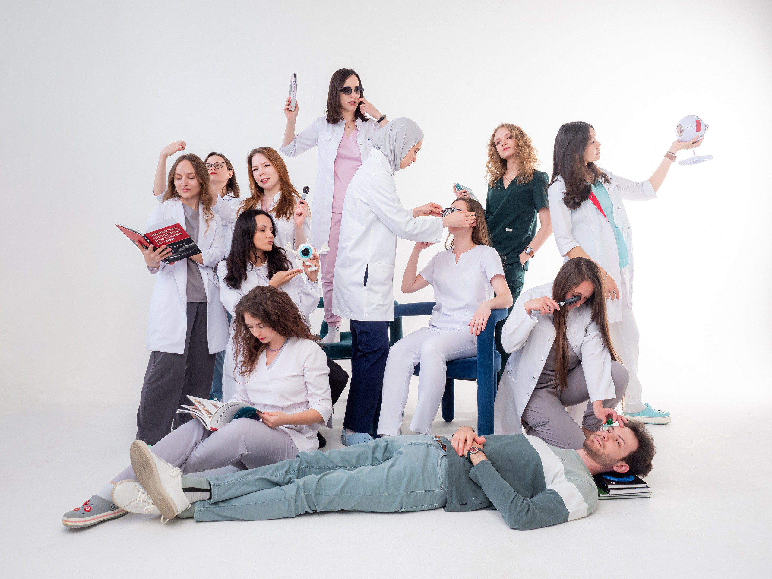 Фотосессия выпускников медицинских вузов. Алёна Орлова Портретный фотограф Москва