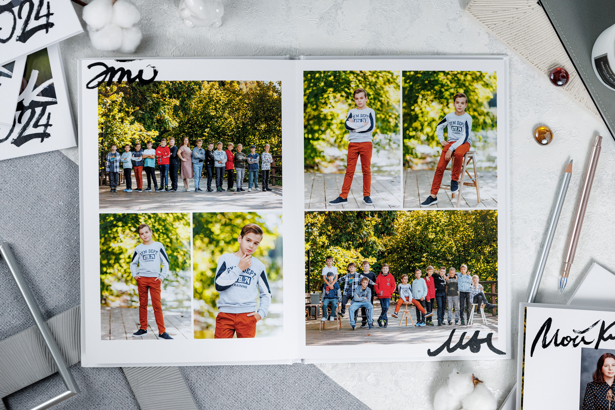 Выпускные альбомы 4 класс. Семейный и детский фотограф Комина Елена, Власиха, Одинцово