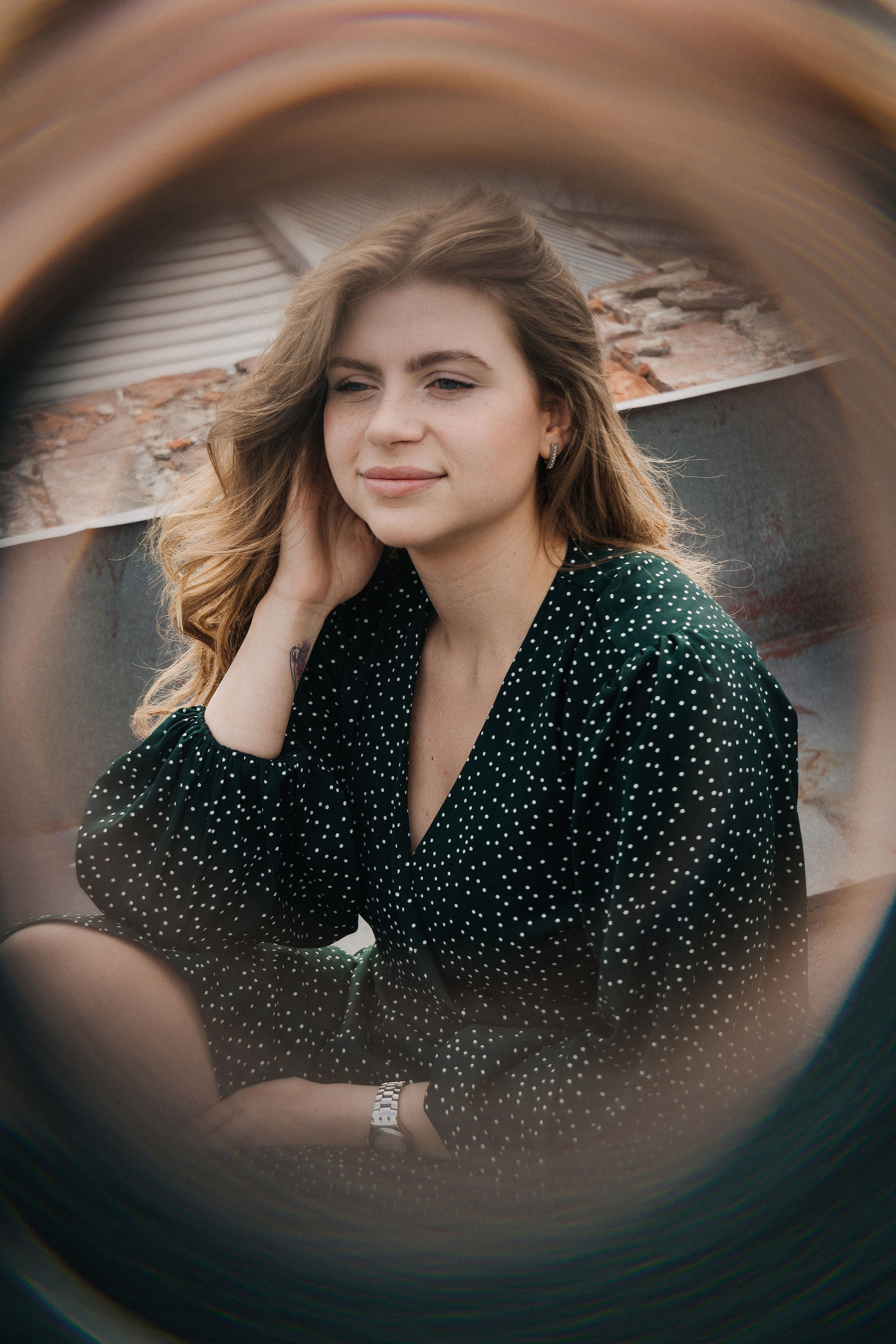 Ксения на Питерских крышах. Фотограф в Мурманске, Североморске и Санкт-Петербурге Валерия Козлова