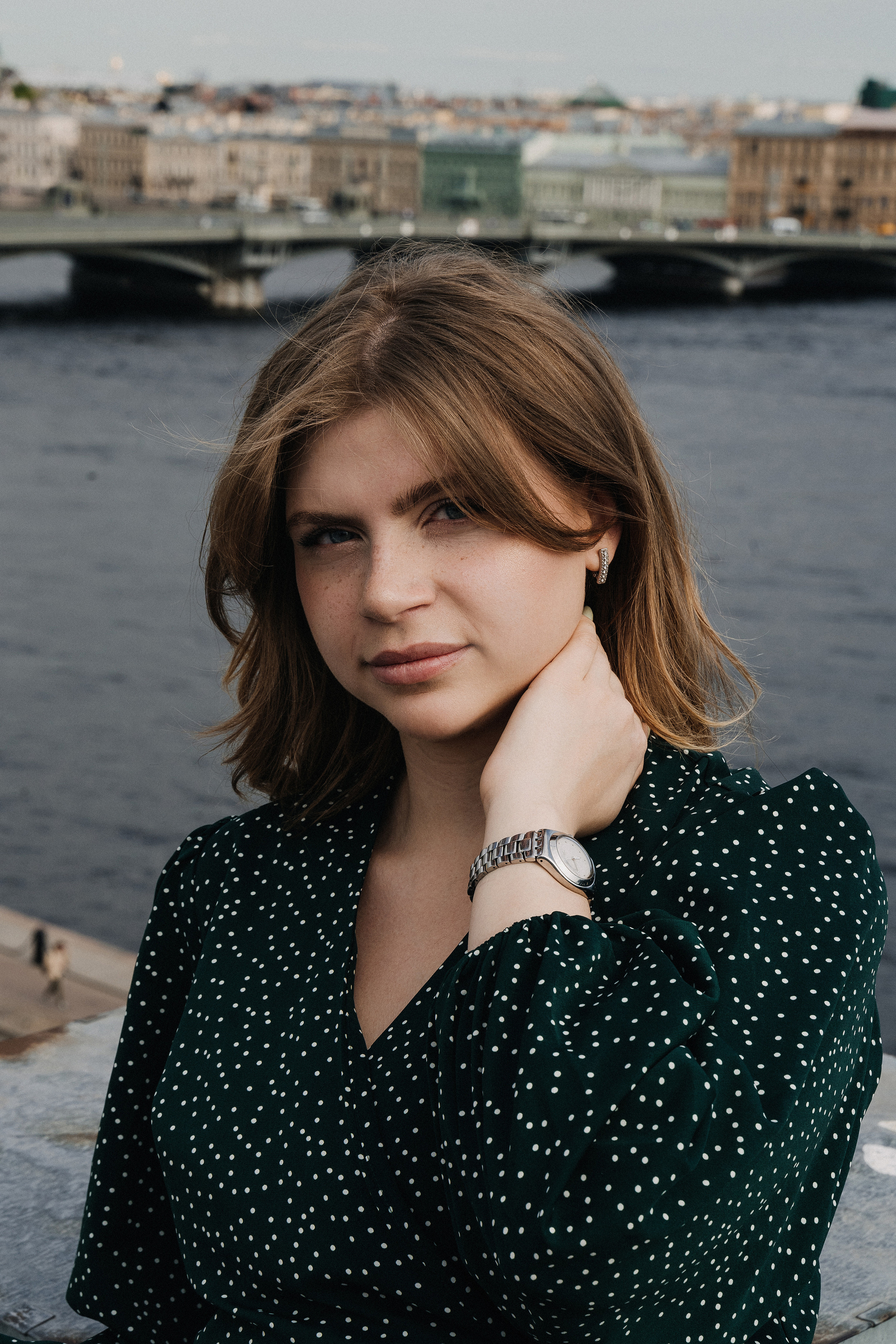 Ксения на Питерских крышах. Фотограф в Мурманске, Североморске и Санкт-Петербурге Валерия Козлова