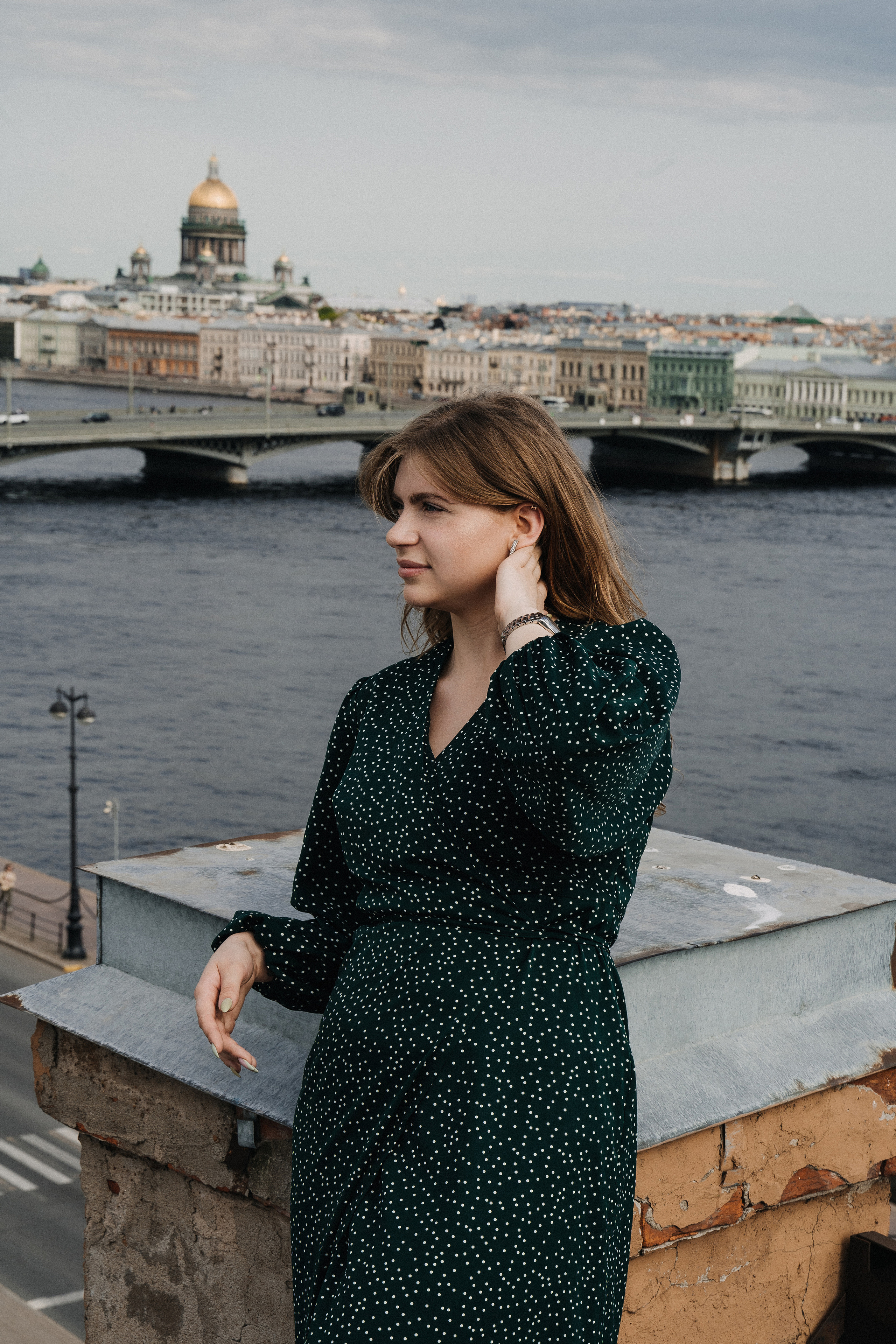 Ксения на Питерских крышах. Фотограф в Мурманске, Североморске и Санкт-Петербурге Валерия Козлова