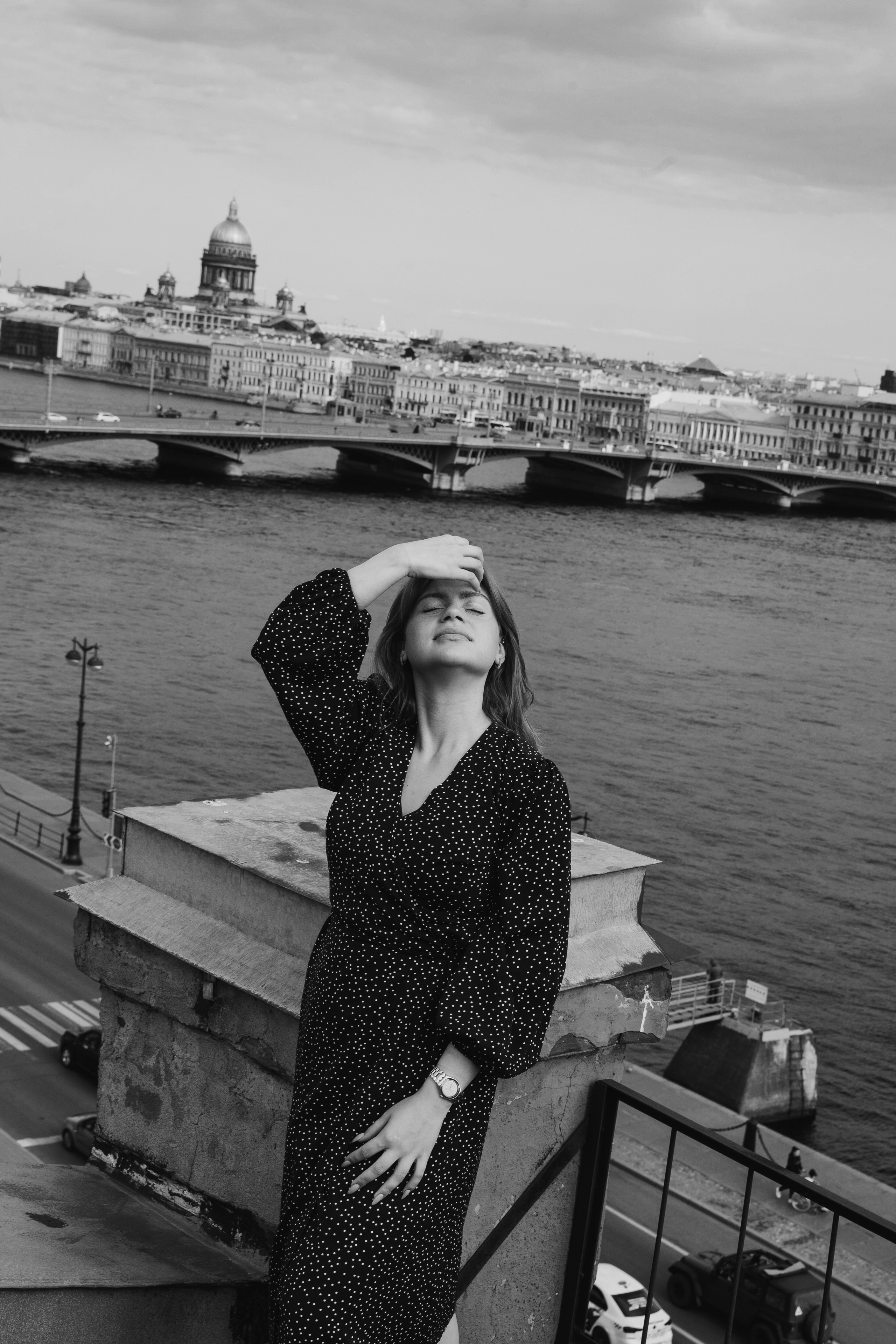 Ксения на Питерских крышах. Фотограф в Мурманске, Североморске и Санкт-Петербурге Валерия Козлова