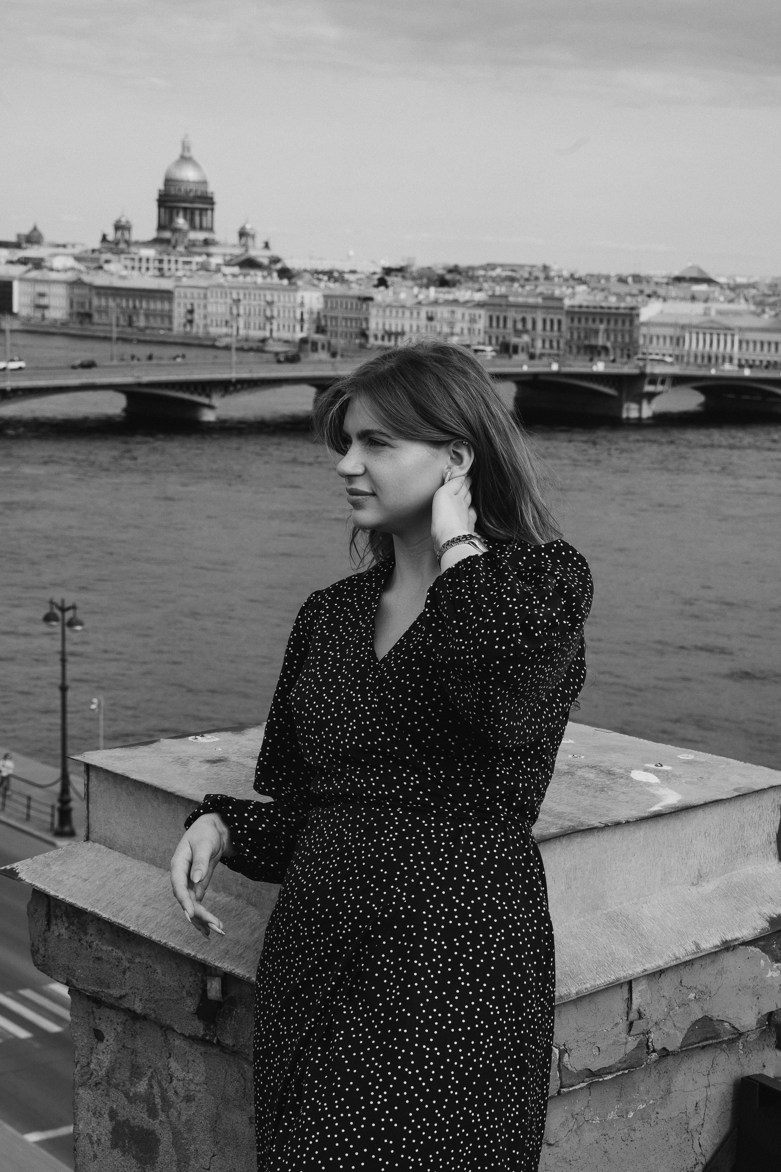 Ксения на Питерских крышах. Фотограф в Мурманске, Североморске и Санкт-Петербурге Валерия Козлова