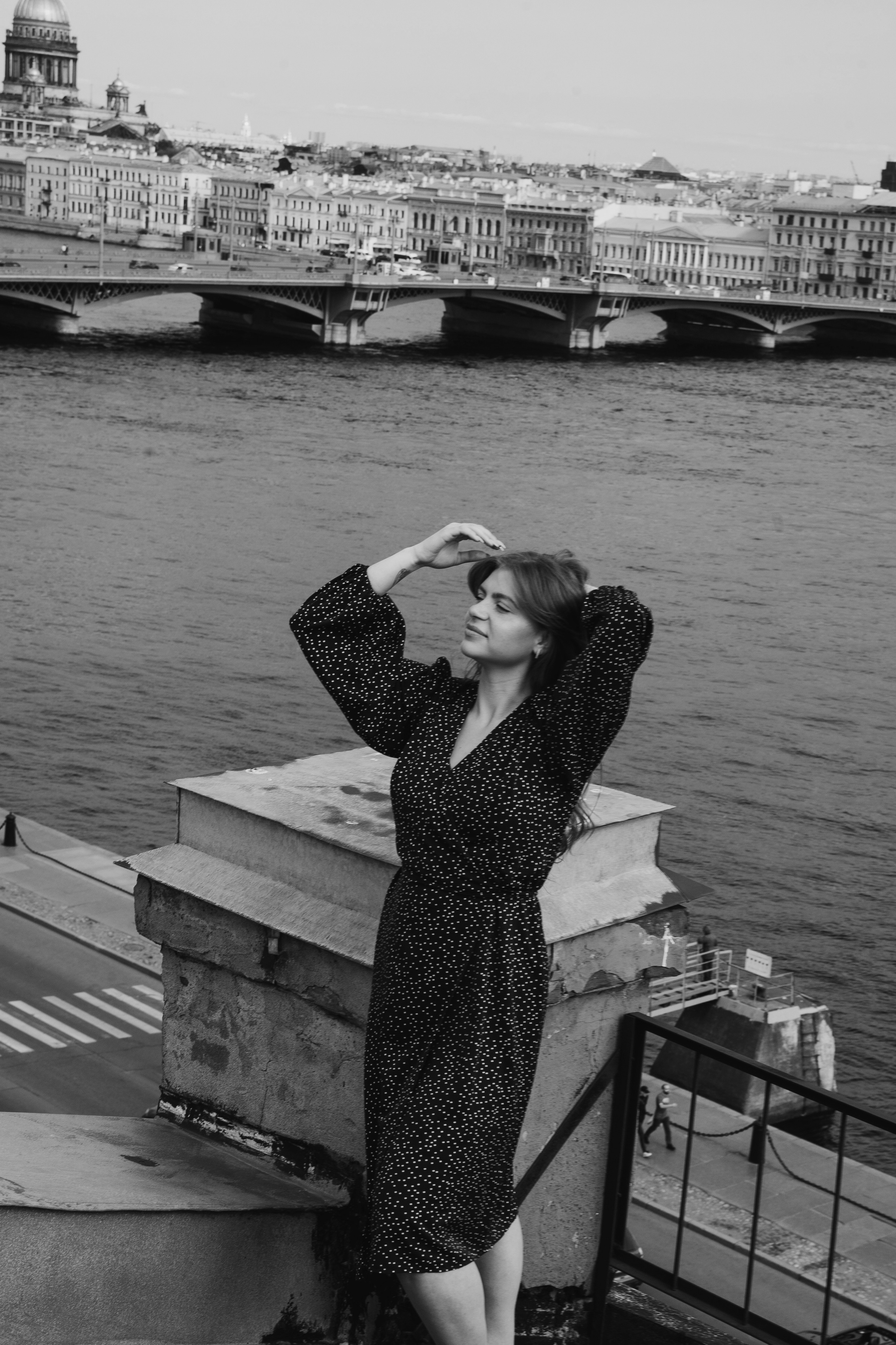 Ксения на Питерских крышах. Фотограф в Мурманске, Североморске и Санкт-Петербурге Валерия Козлова