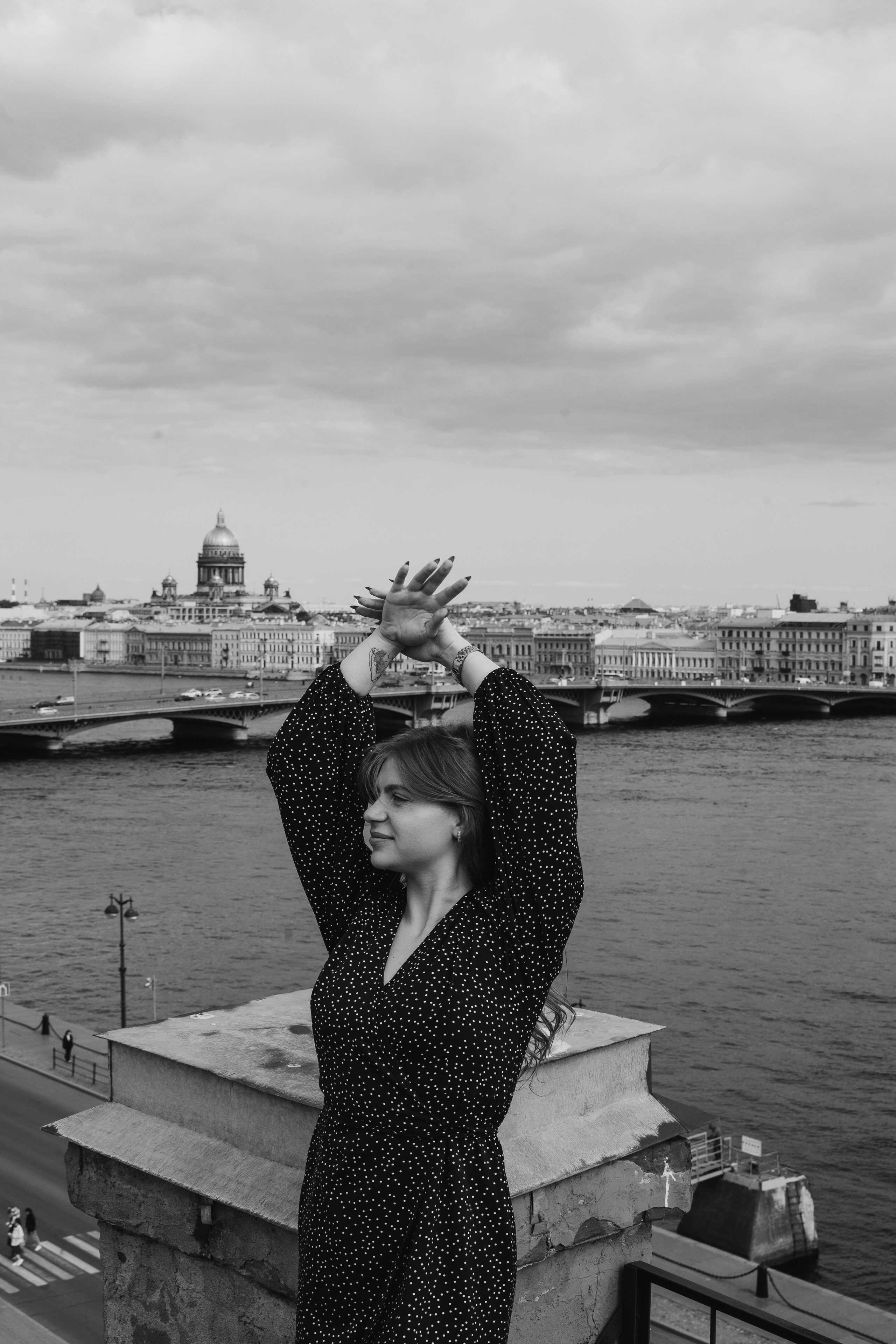 Ксения на Питерских крышах. Фотограф в Мурманске, Североморске и Санкт-Петербурге Валерия Козлова