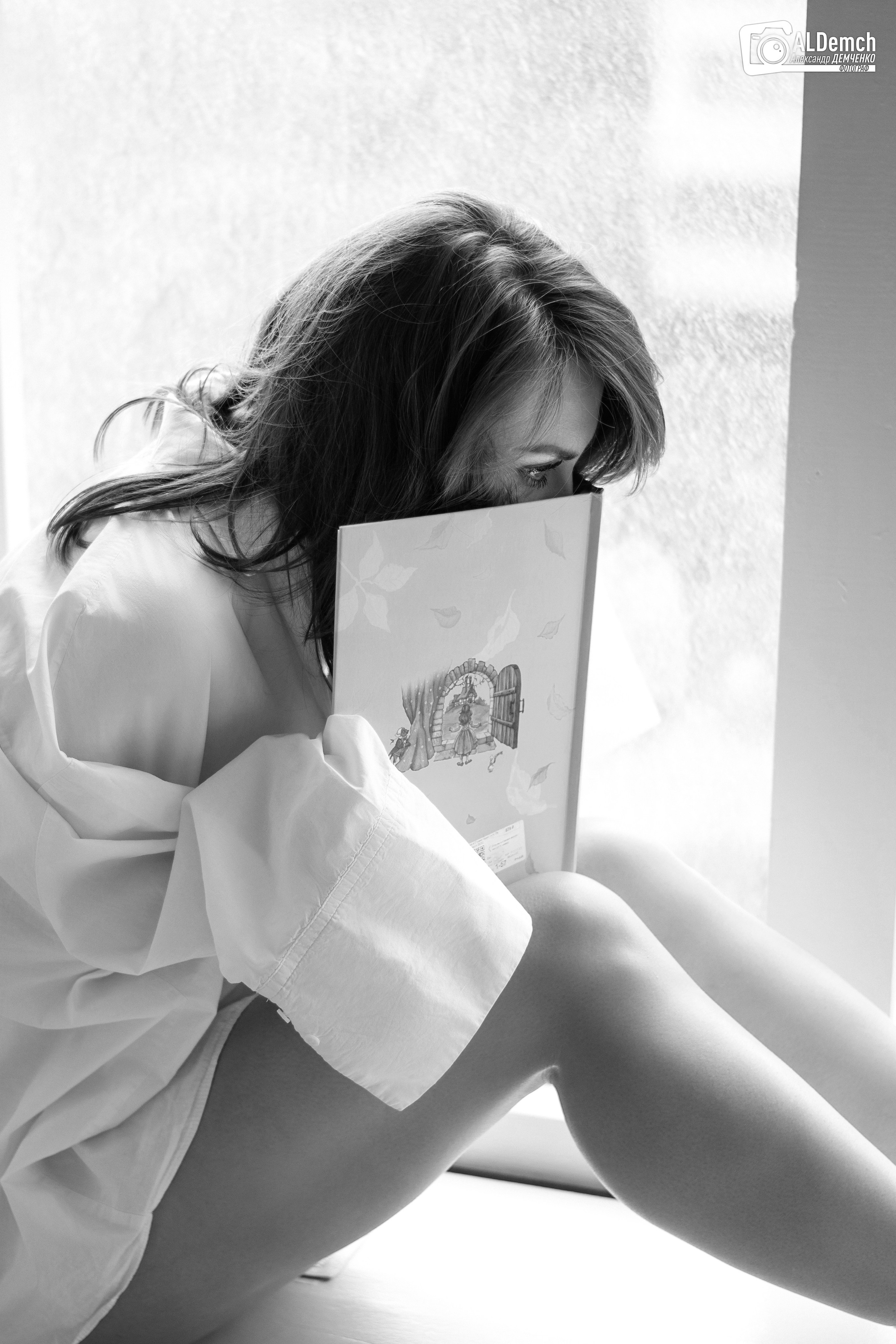 Черно-белая фотосессия в студии в Москве и Дмитрове