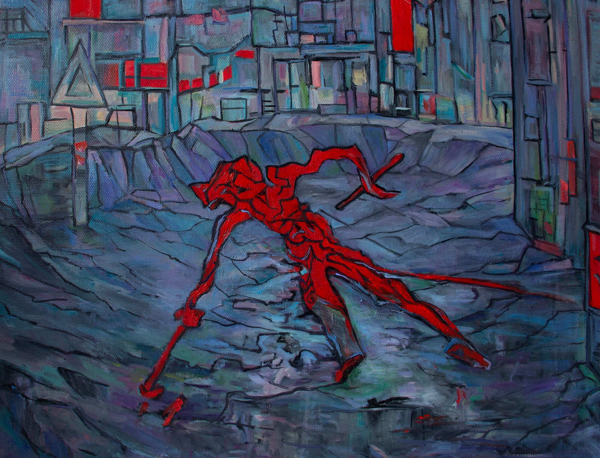 “INFERNO”. The artist — Fluctuations. I am conducting a study of the artistic evolution of art, which leads to the emergence of historical perspective