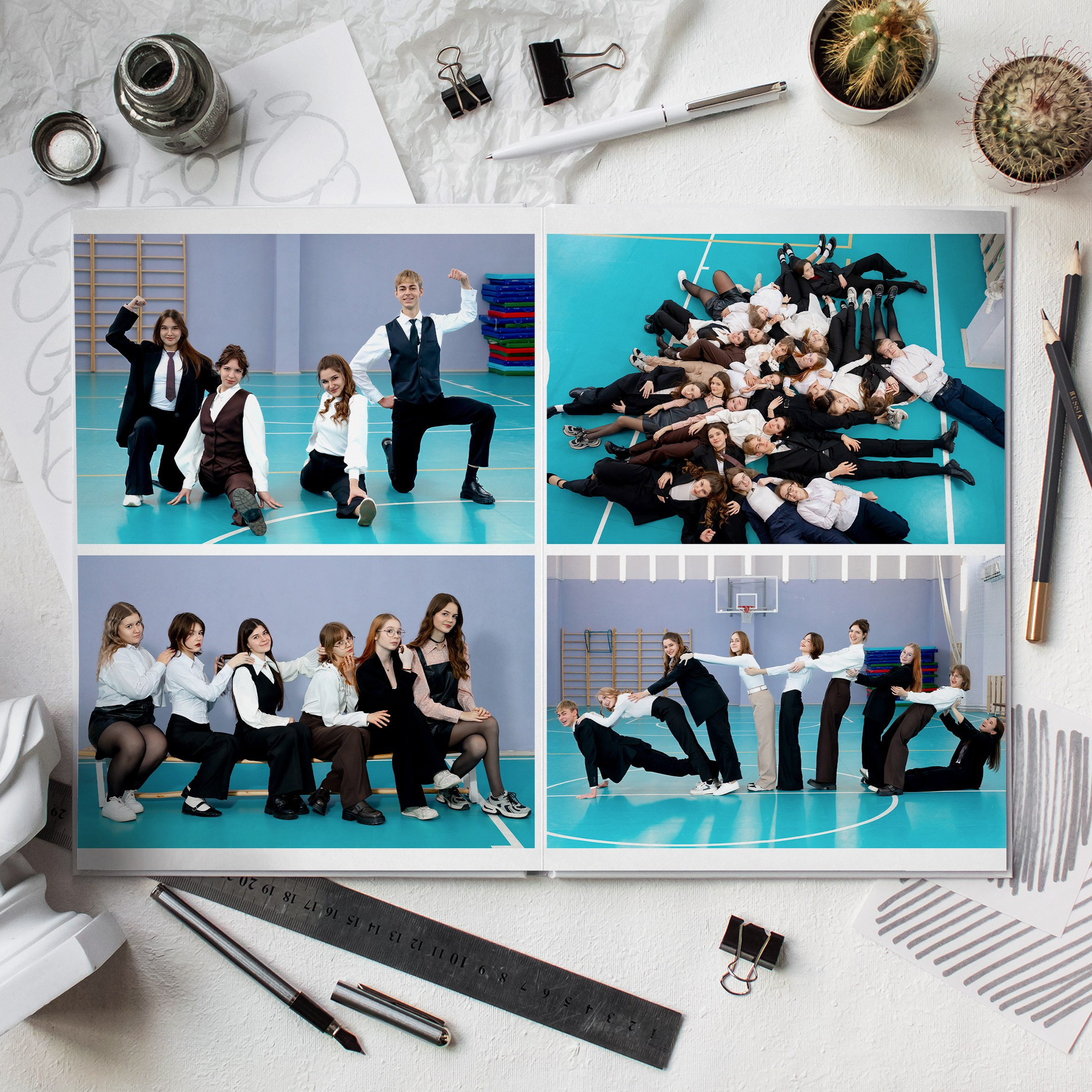 Выпускной альбом с 9 класса Школьная выпускная фотокнига