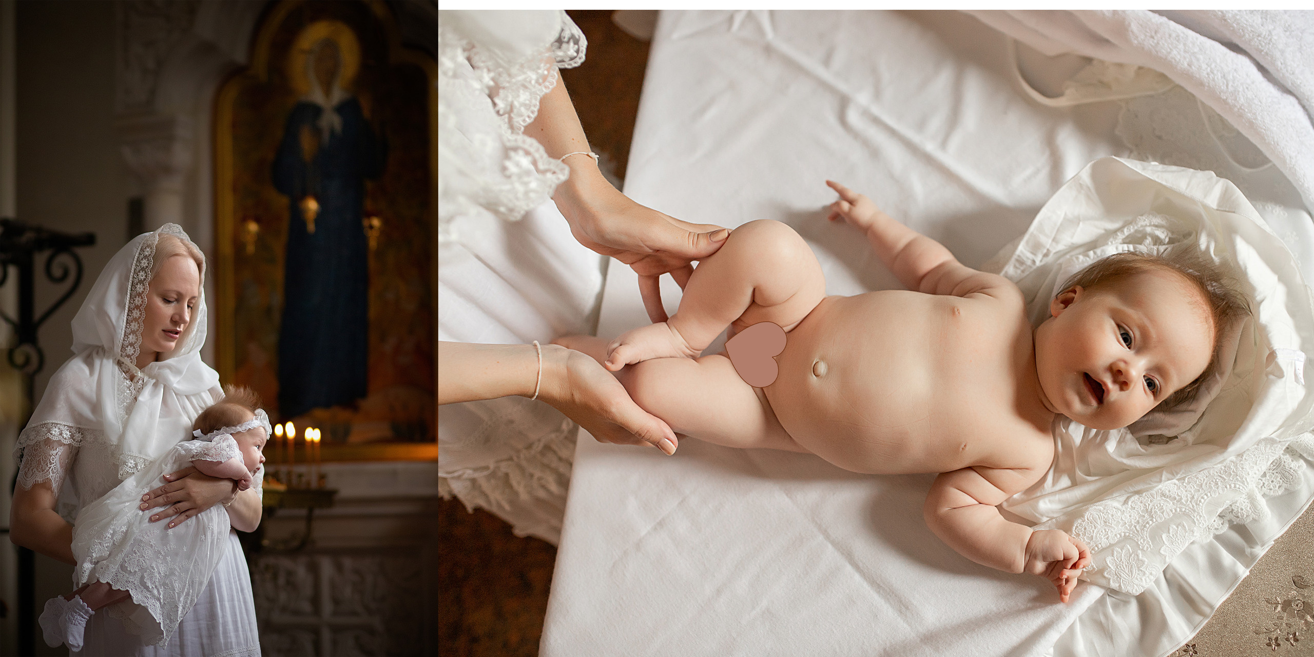Фотокнига Крещение Марии. Детский и семейный фотограф в Москве Вера Орлова