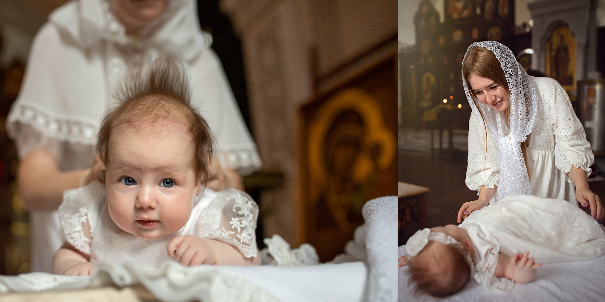 Фотокнига Крещение Марии. Детский и семейный фотограф в Москве Вера Орлова